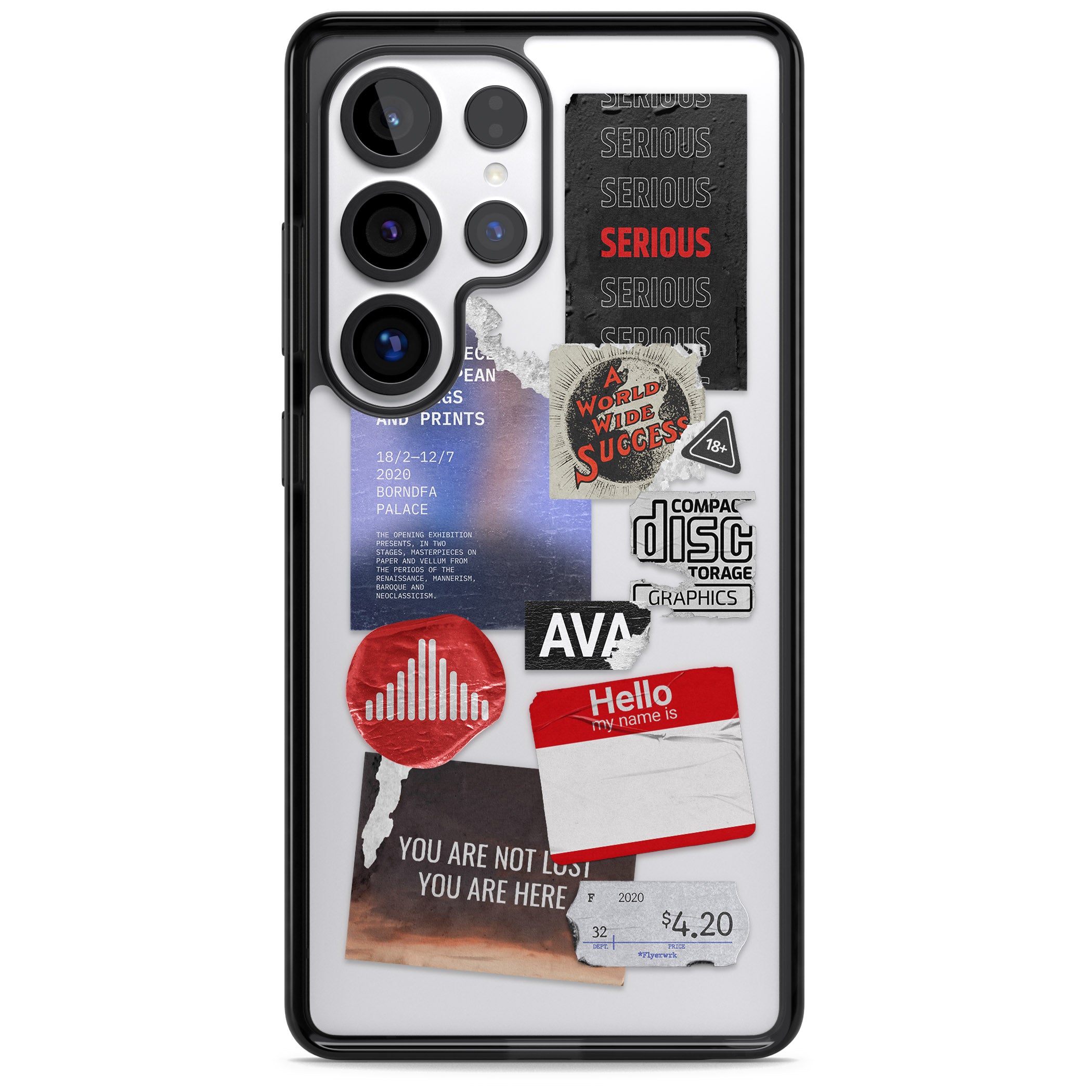 Red & Black Sticker Mix