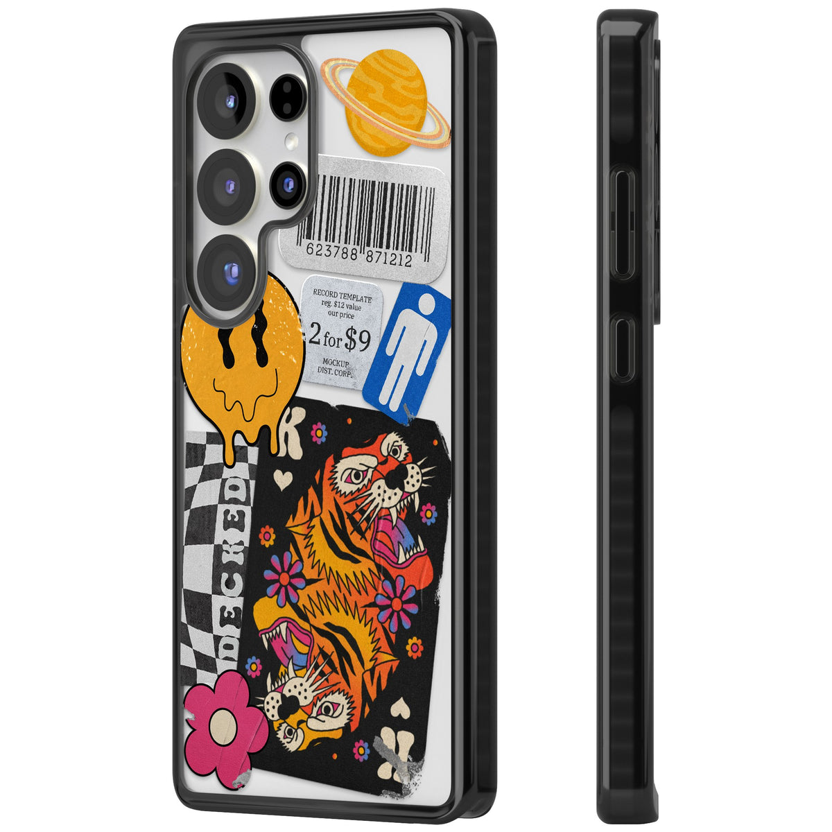 Electric Vibes Samsung S25 Ultra / Samsung S26 Ultra Impact Black Phone Case side
