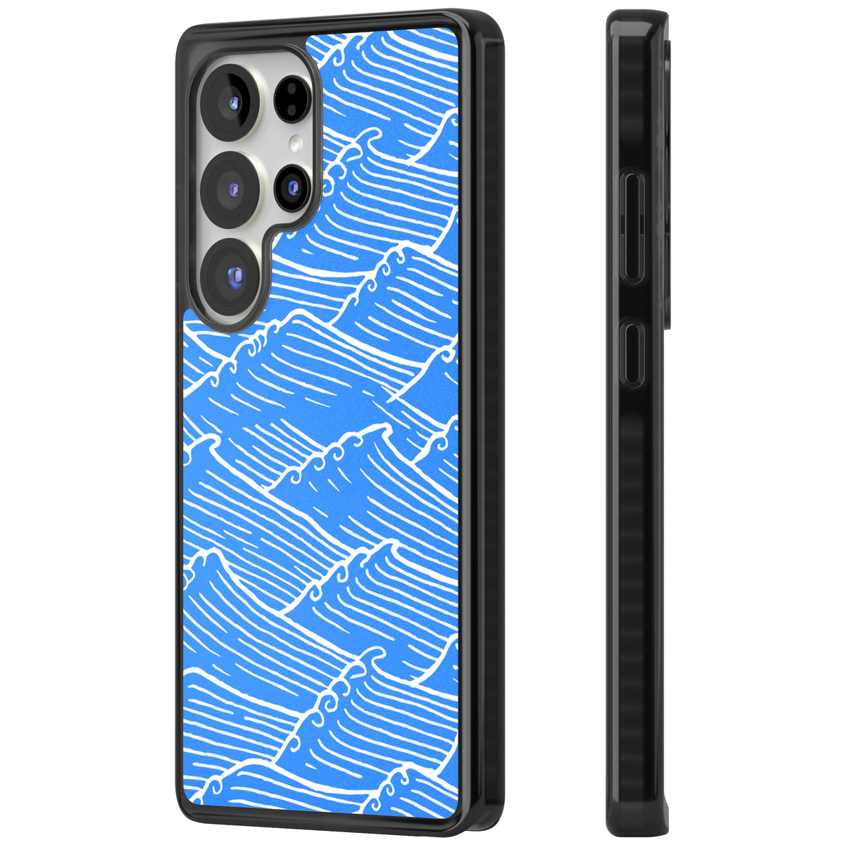 Tidal Lines Samsung S25 Ultra / Samsung S26 Ultra Impact Black Phone Case side