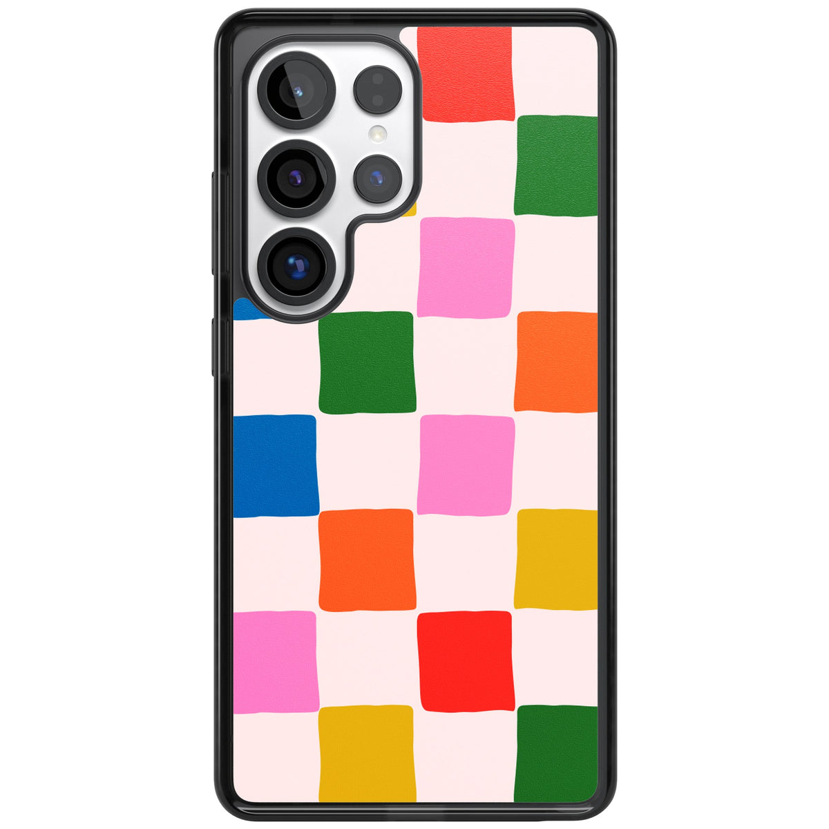 Colour Checked Samsung S25 Ultra / Samsung S26 Ultra Impact Black Phone Case front
