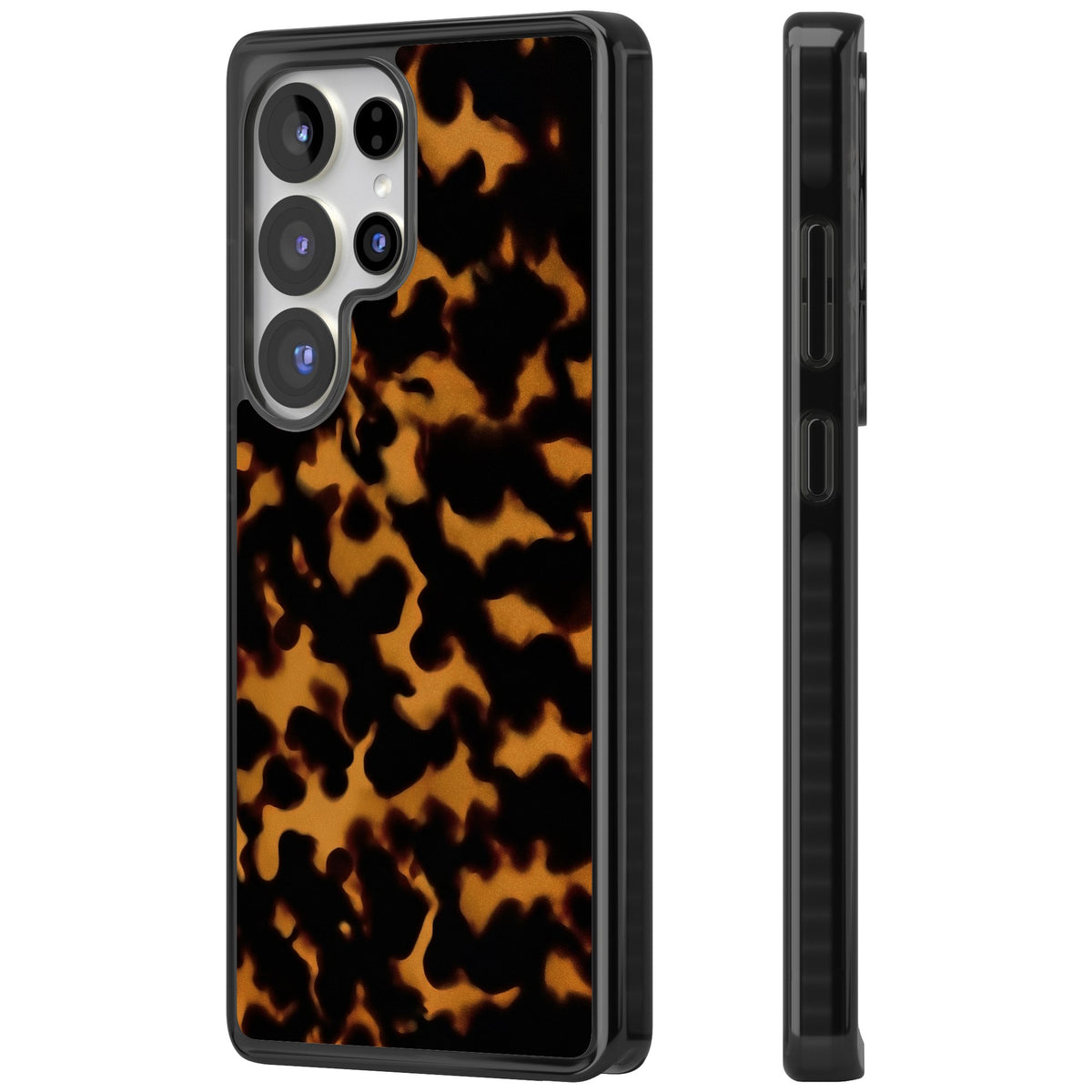 Amber Tortoise Samsung S25 Ultra / Samsung S26 Ultra Impact Black Phone Case side