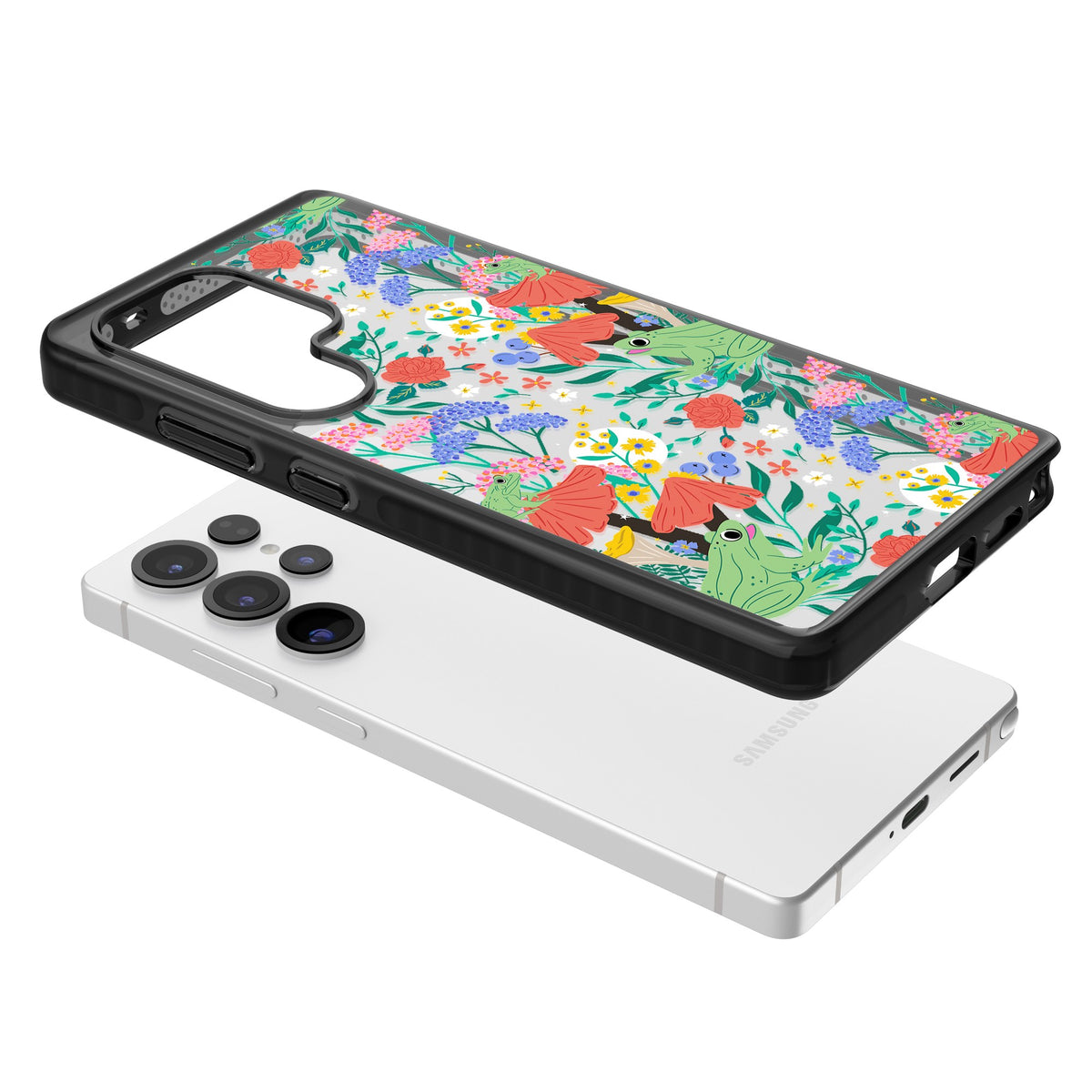 Tropical Samsung S25 Ultra / Samsung S26 Ultra Impact Black Phone Case angled