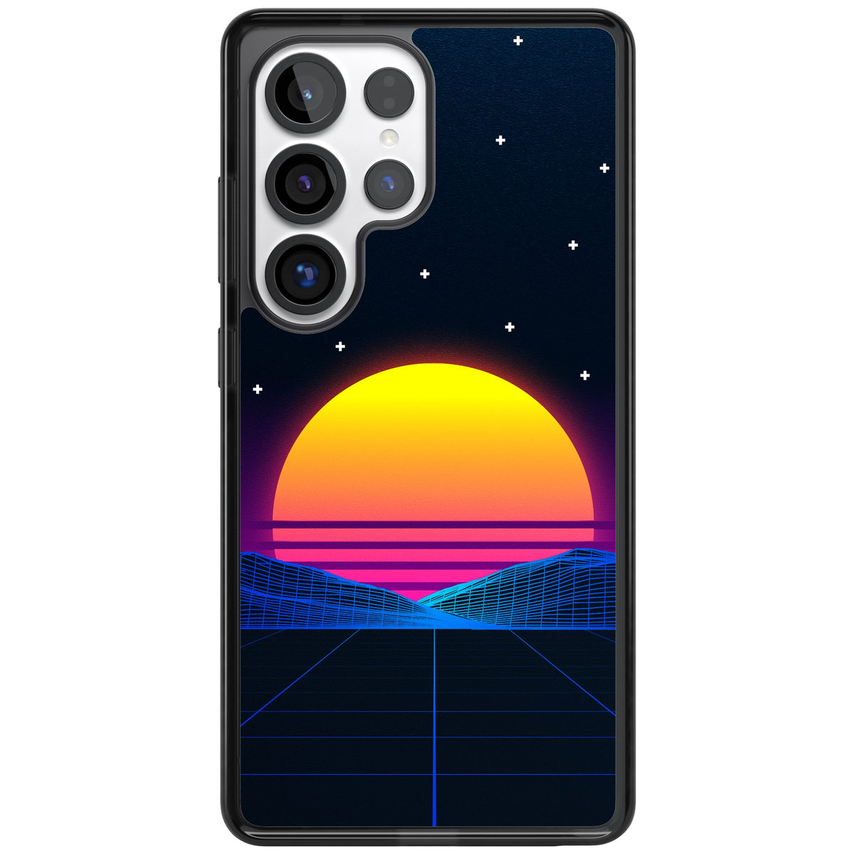 Sunset Vaporwave Samsung S25 Ultra / Samsung S26 Ultra Impact Black Phone Case front