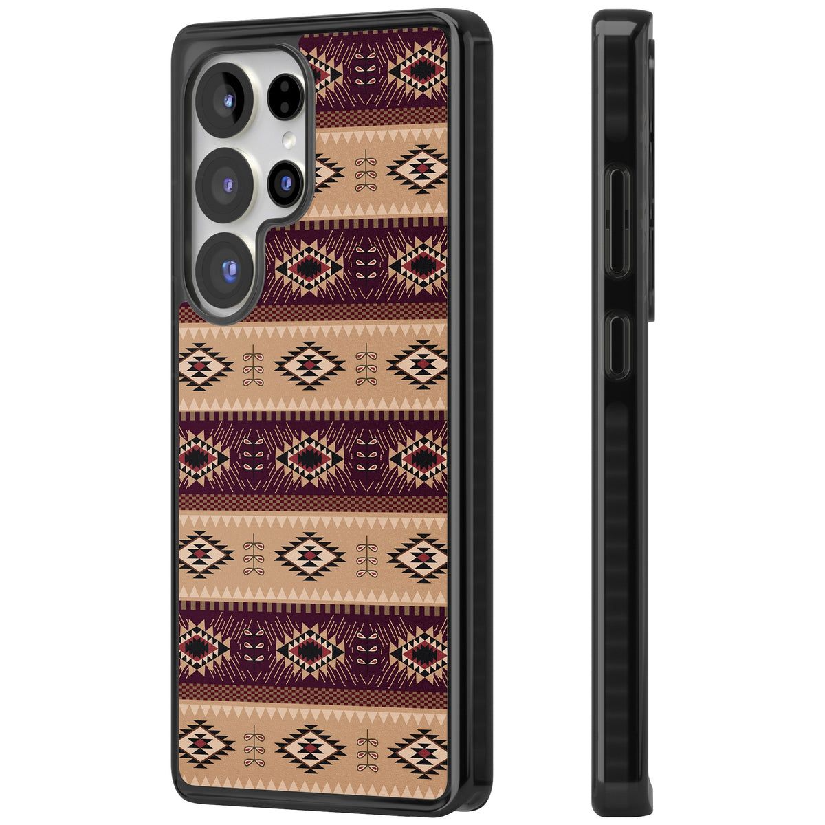 Western Poncho Samsung S25 Ultra / Samsung S26 Ultra Impact Black Phone Case side