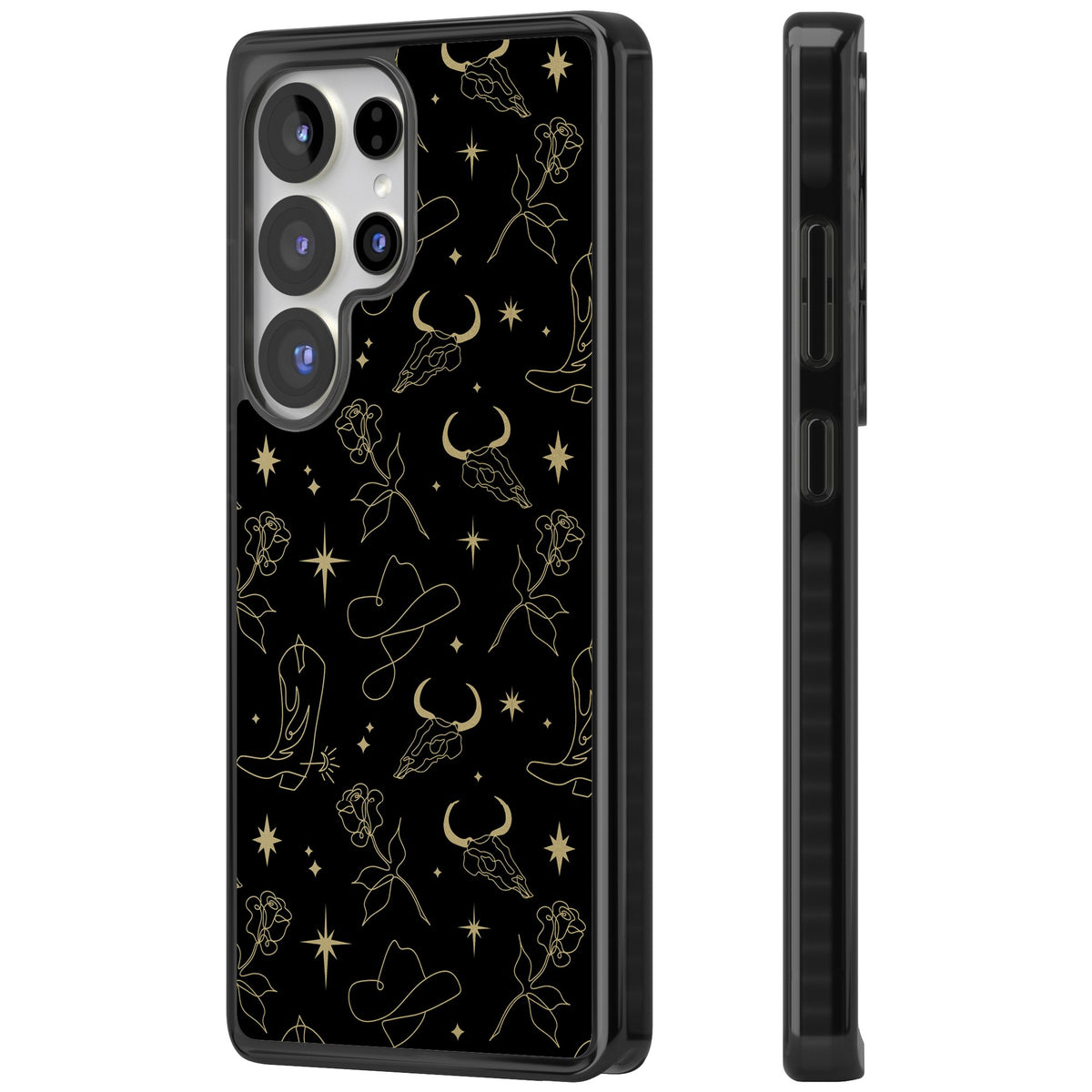 Celestial West Pattern Samsung S25 Ultra / Samsung S26 Ultra Impact Black Phone Case side