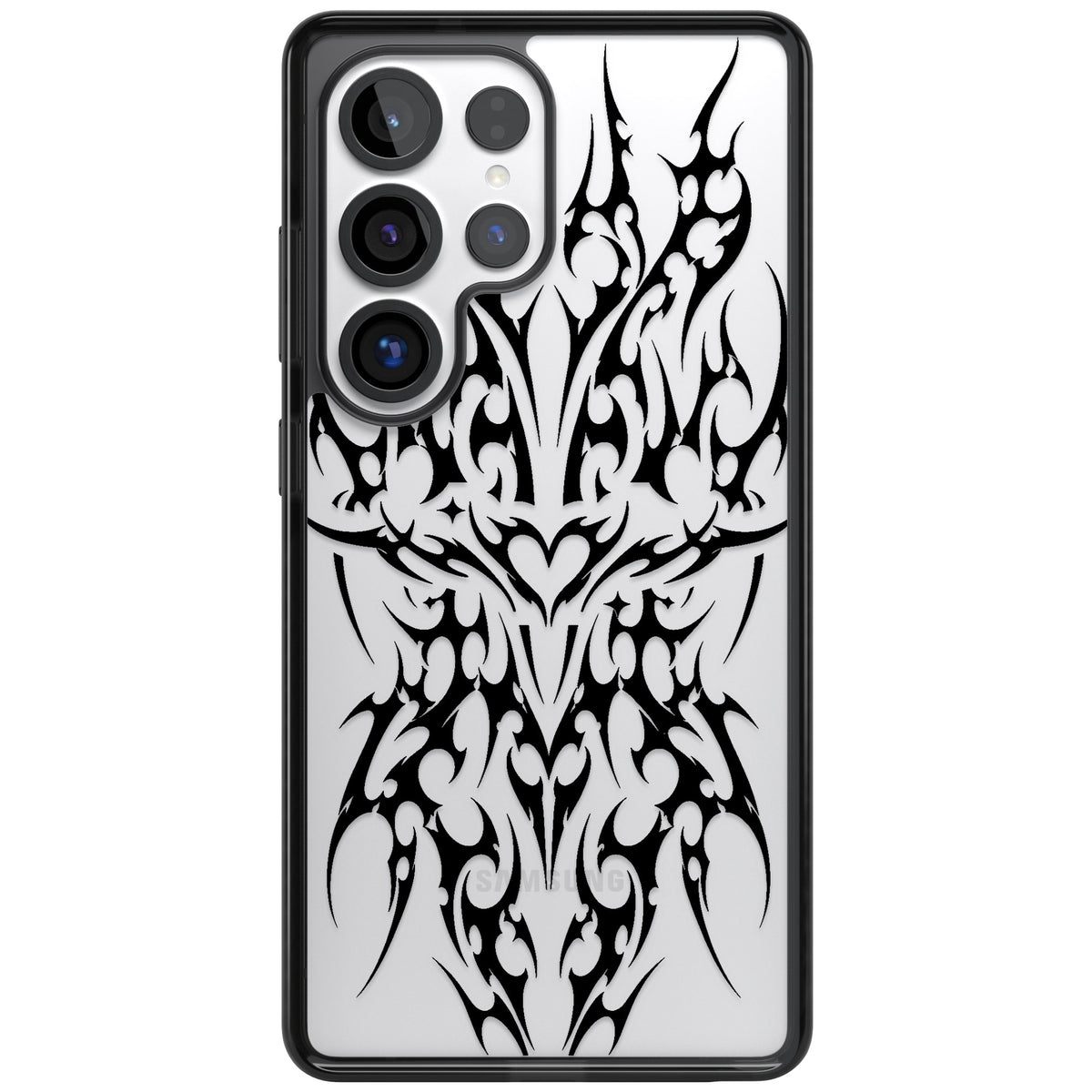Neo Tribal Heart Samsung S25 Ultra / Samsung S26 Ultra Impact Black Phone Case front