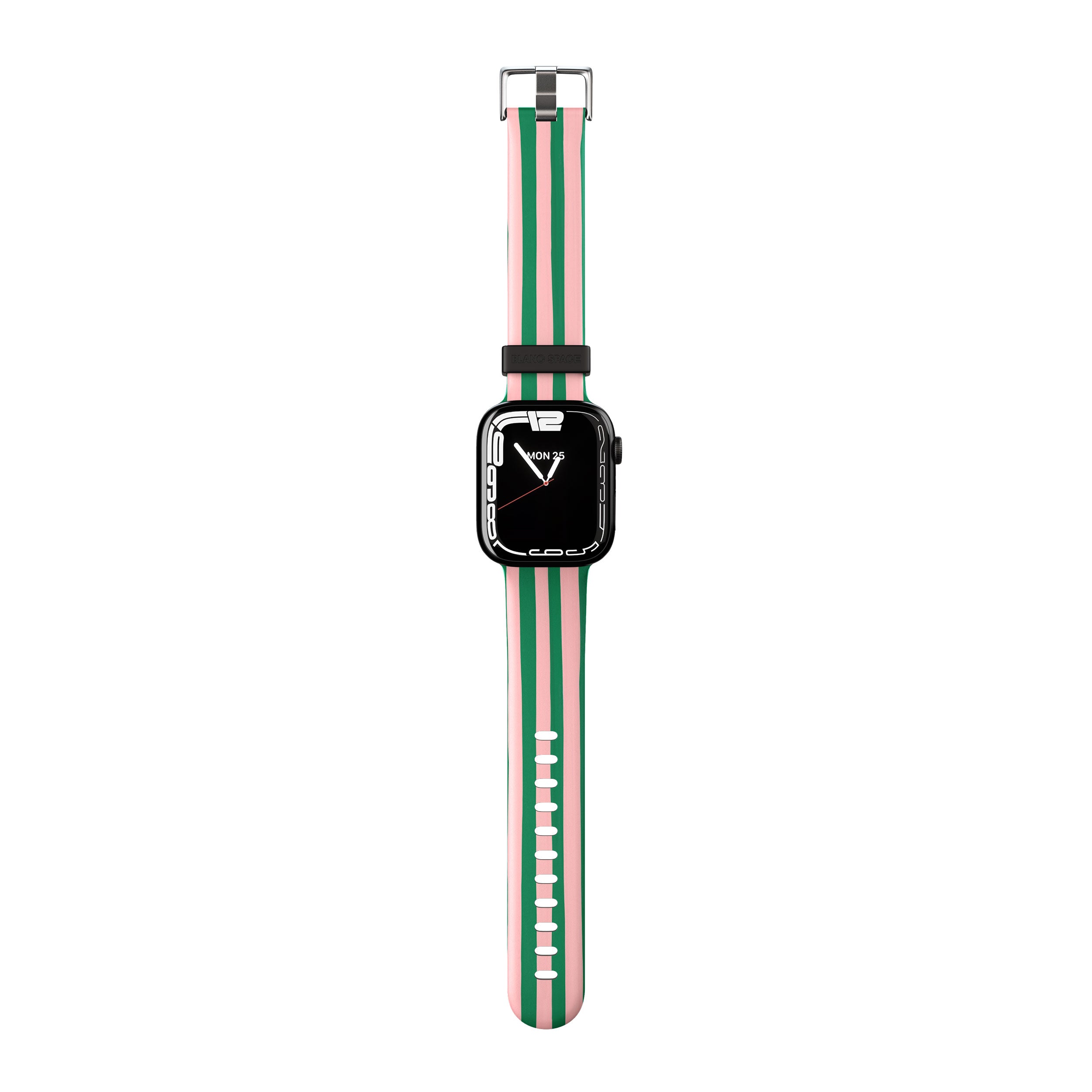 Pink & Green Striped Apple Watch Strap - 38mm / 40mm / 41mm