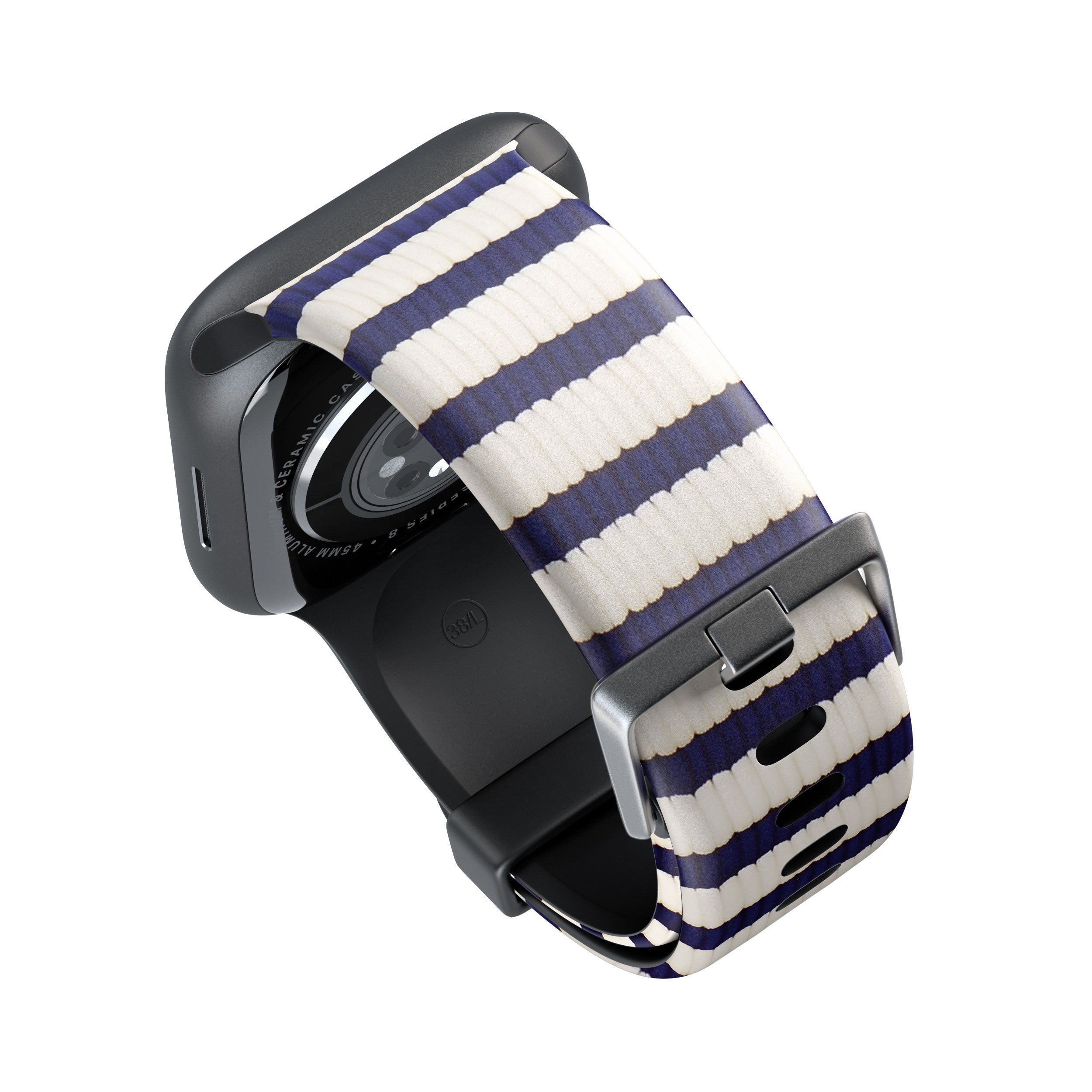 Navy & Cream Stripes Apple Watch Strap - 38mm / 40mm / 41mm