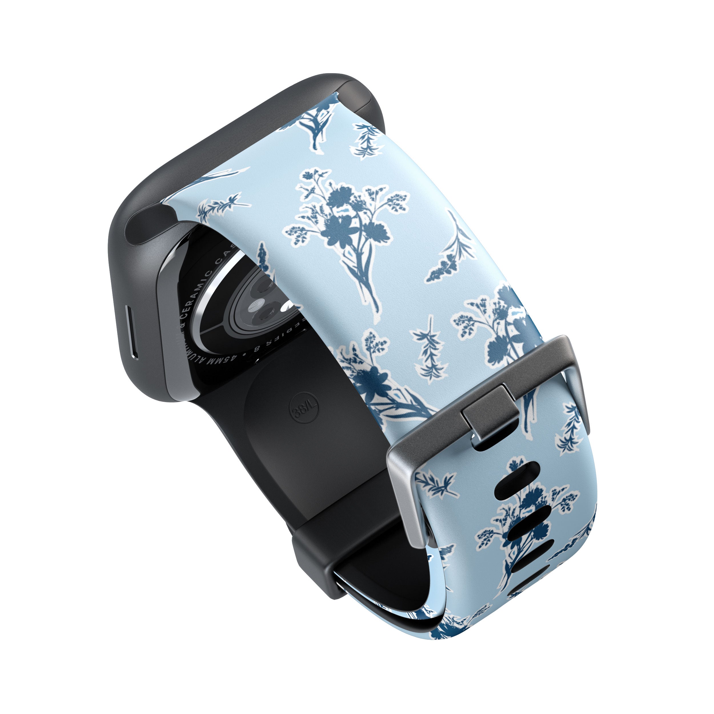 Blue Sticker Wildflowers Apple Watch Strap - 38mm / 40mm / 41mm
