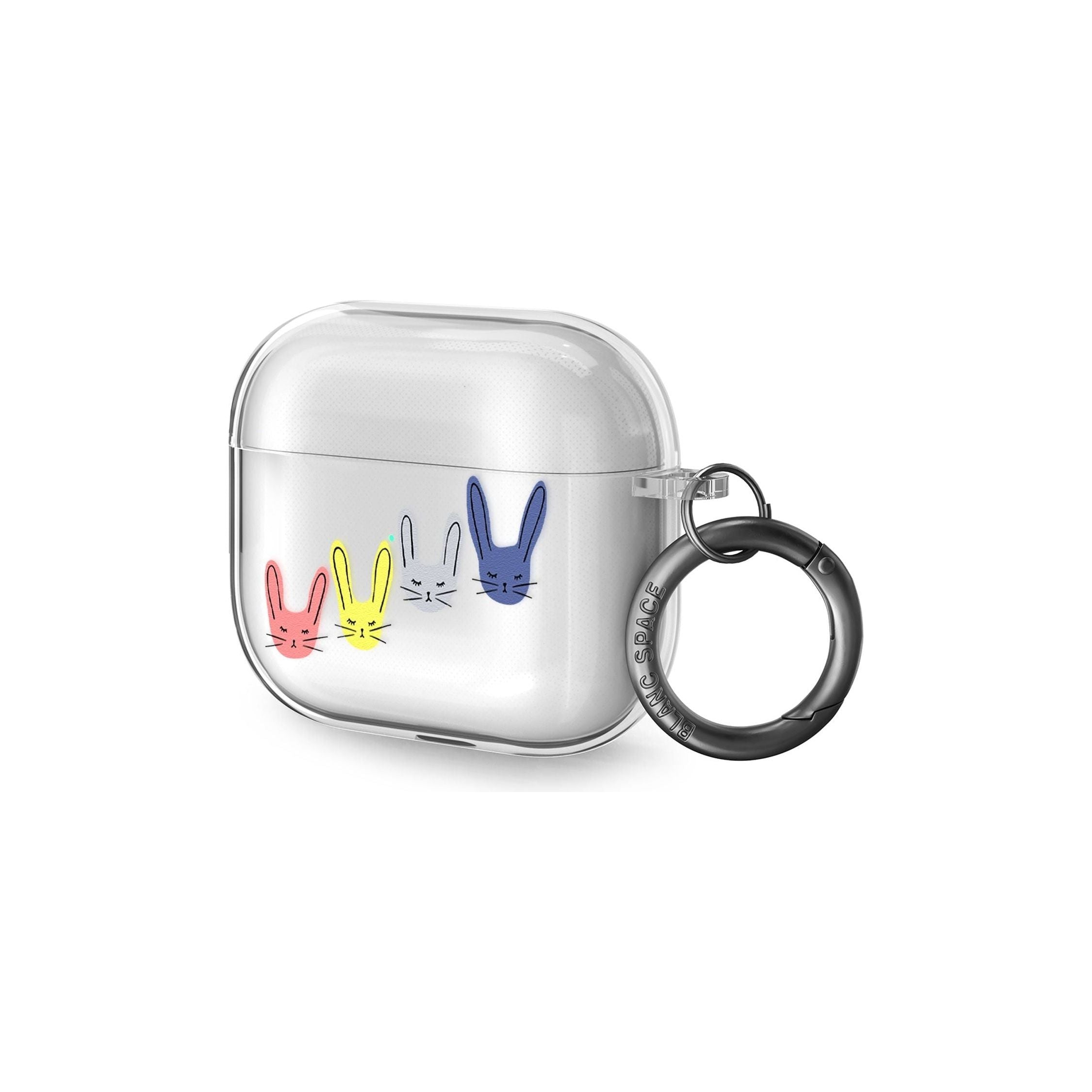 Pastel Bunny Faces AirPods Case (3rd Generation)