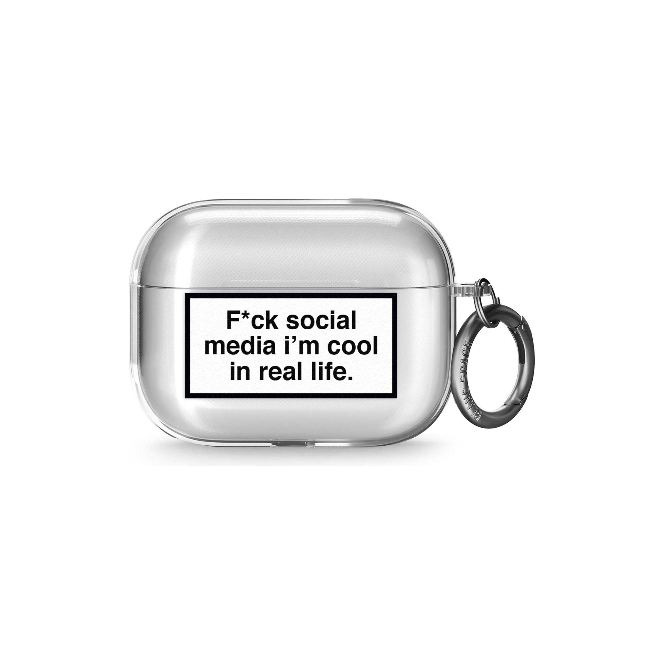 F*ck Social Media Airpod Pro Case