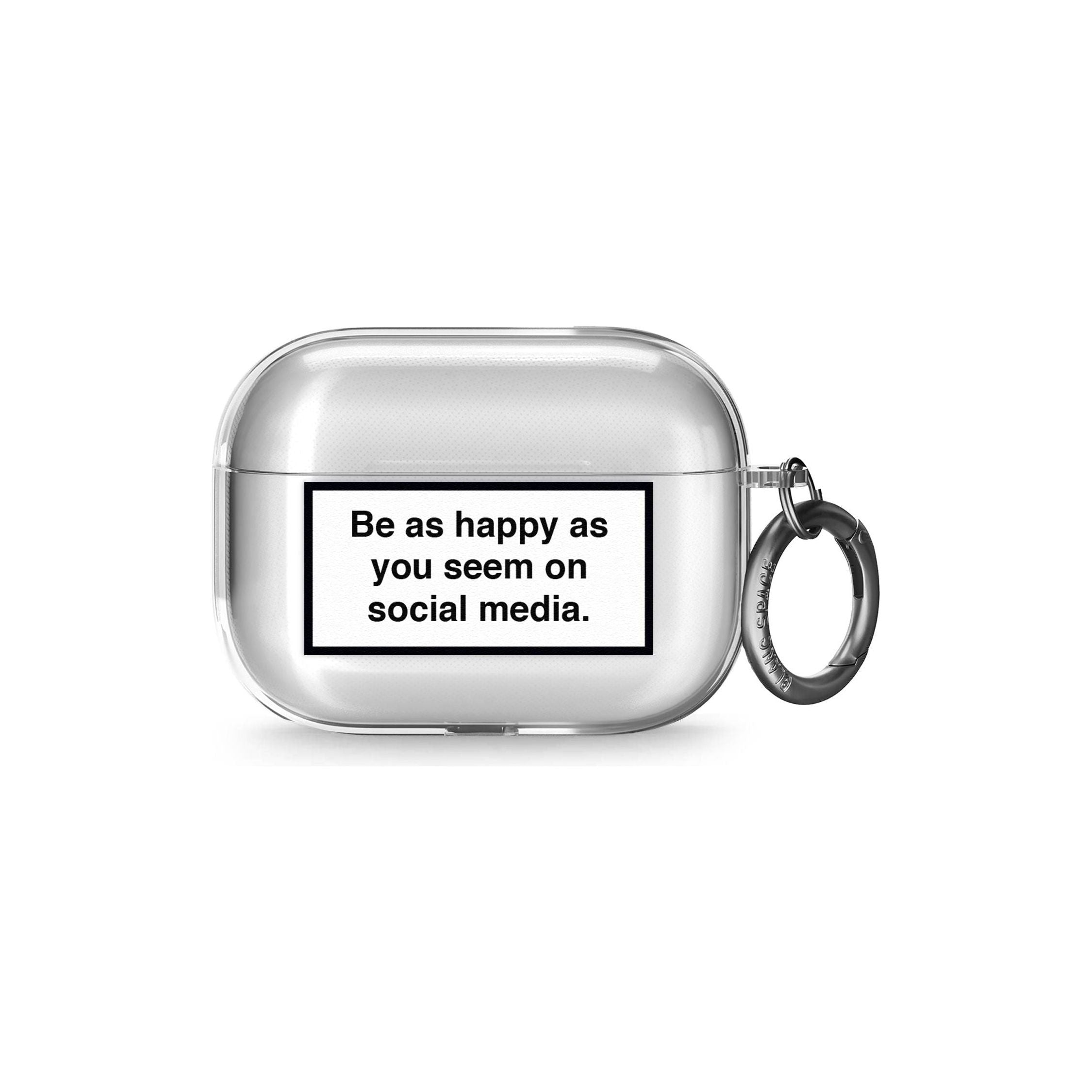 Happy on Social Media Airpod Pro Case