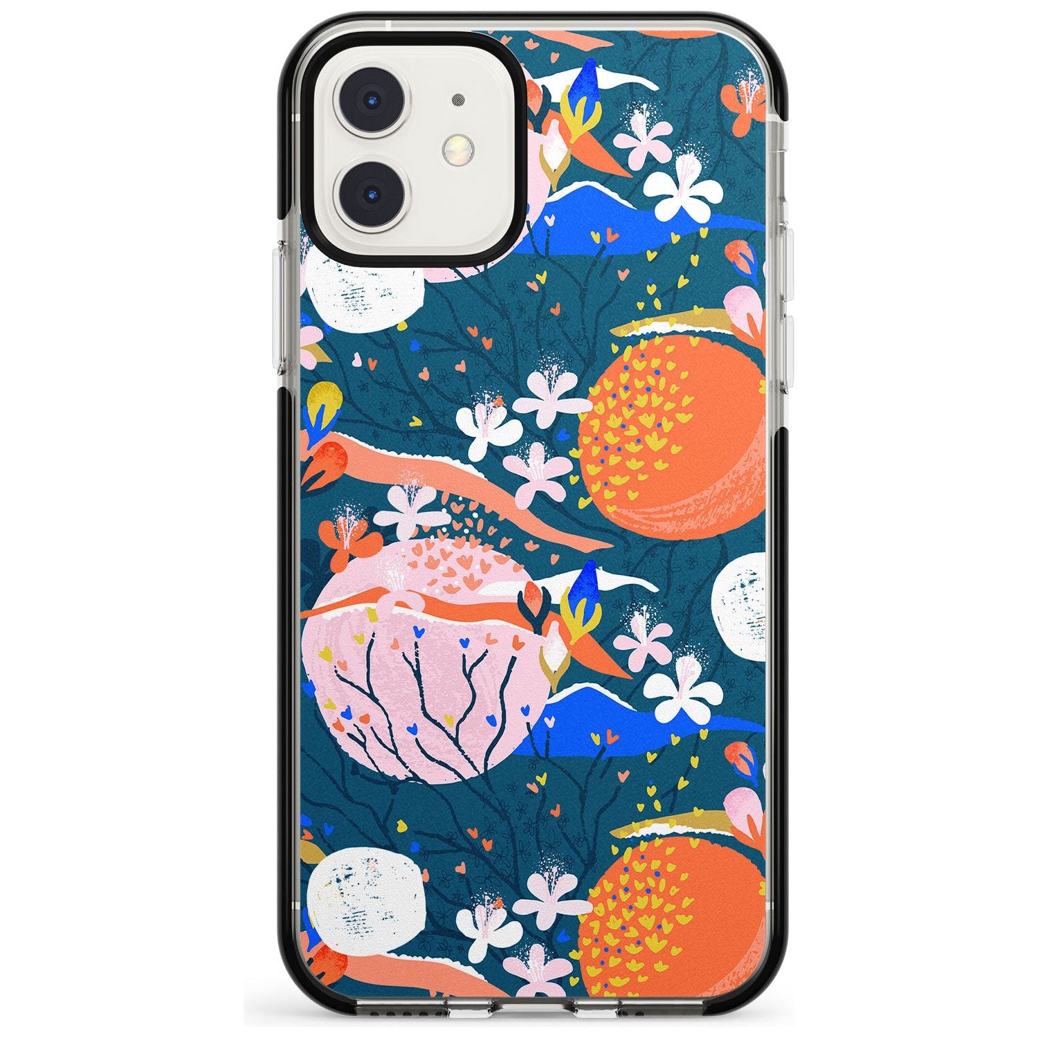 Bright Circles Abstract iPhone Case Black Impact Phone Case - Case Warehouse