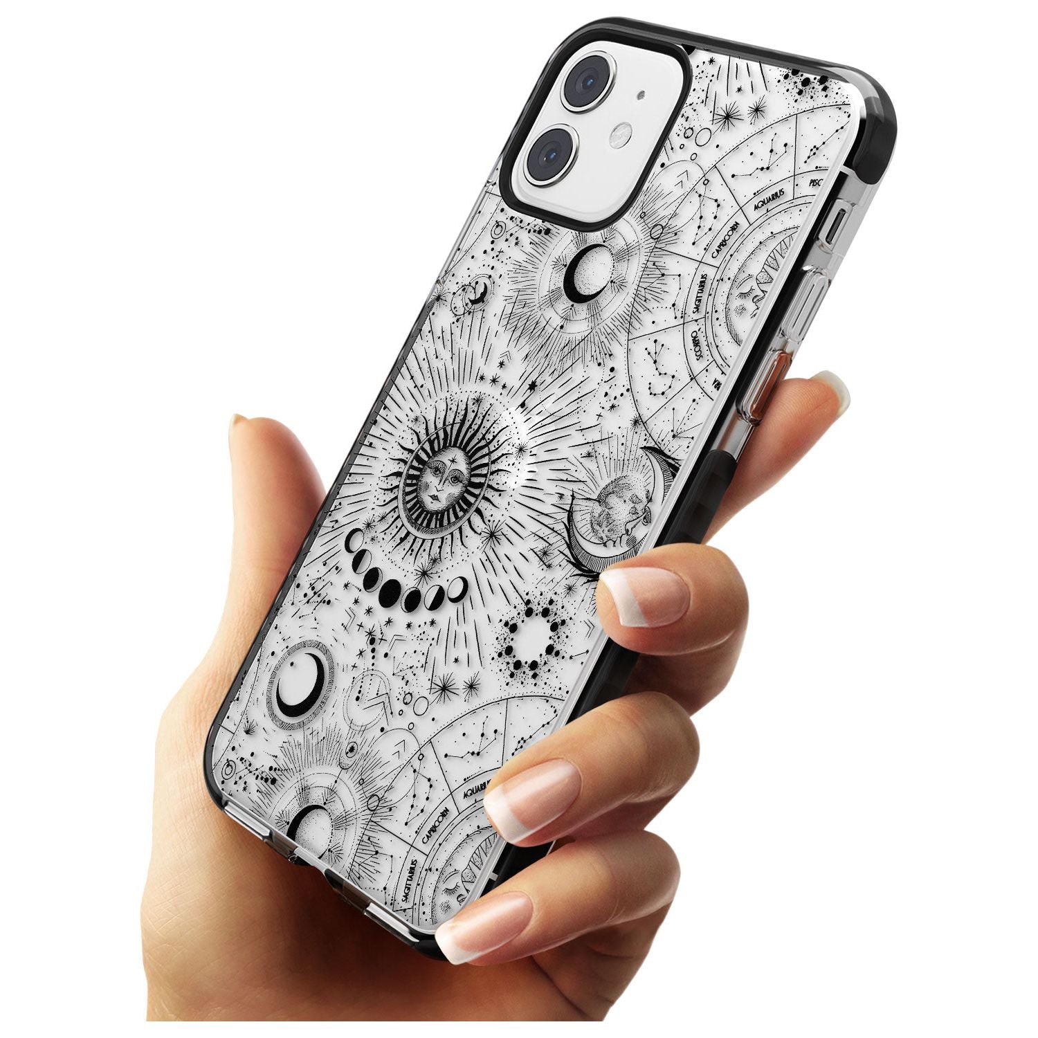 Transparent Suns & Zodiac Charts iPhone Case Phone Case - Case Warehouse