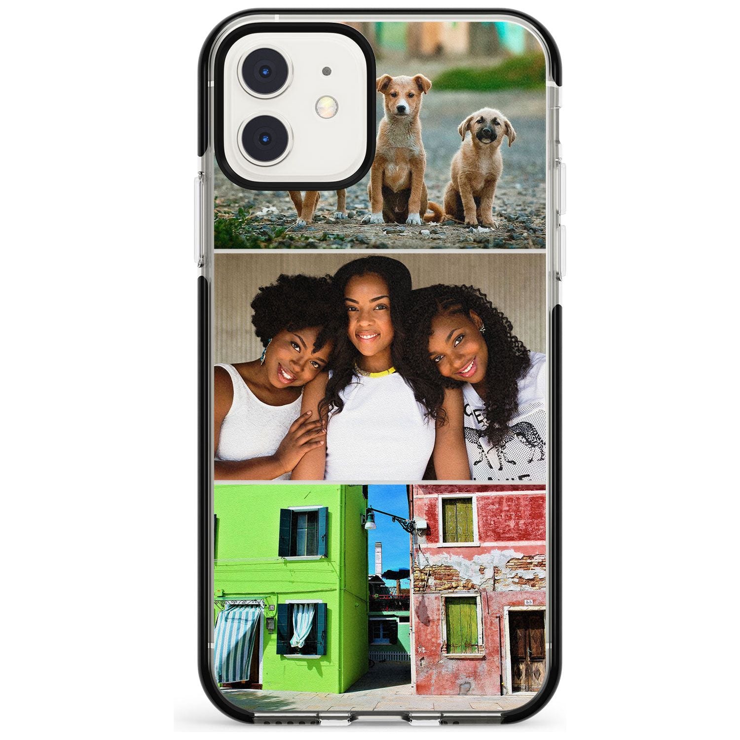 3 Photo Grid Pink Fade Impact Phone Case for iPhone 11 Pro Max