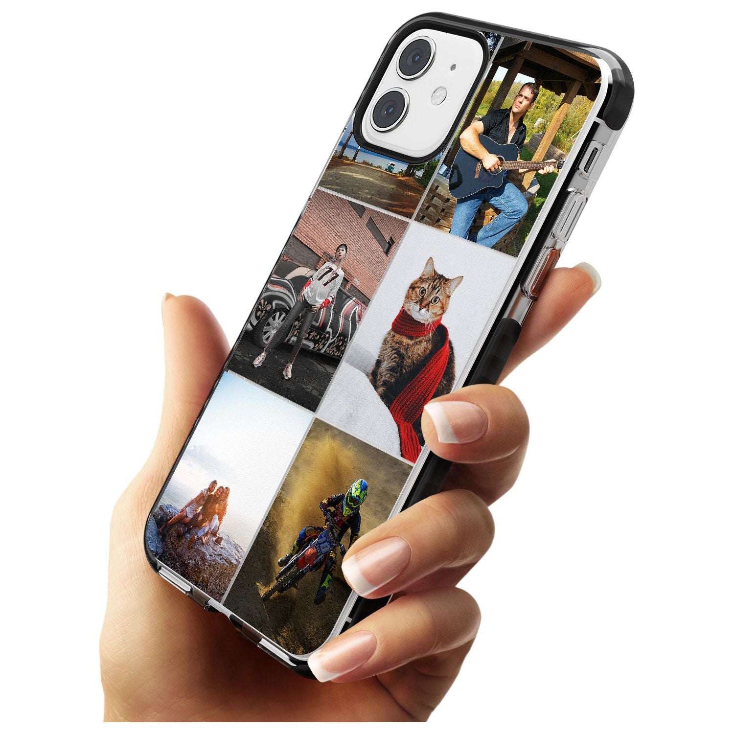 6 Photo Grid Pink Fade Impact Phone Case for iPhone 11 Pro Max