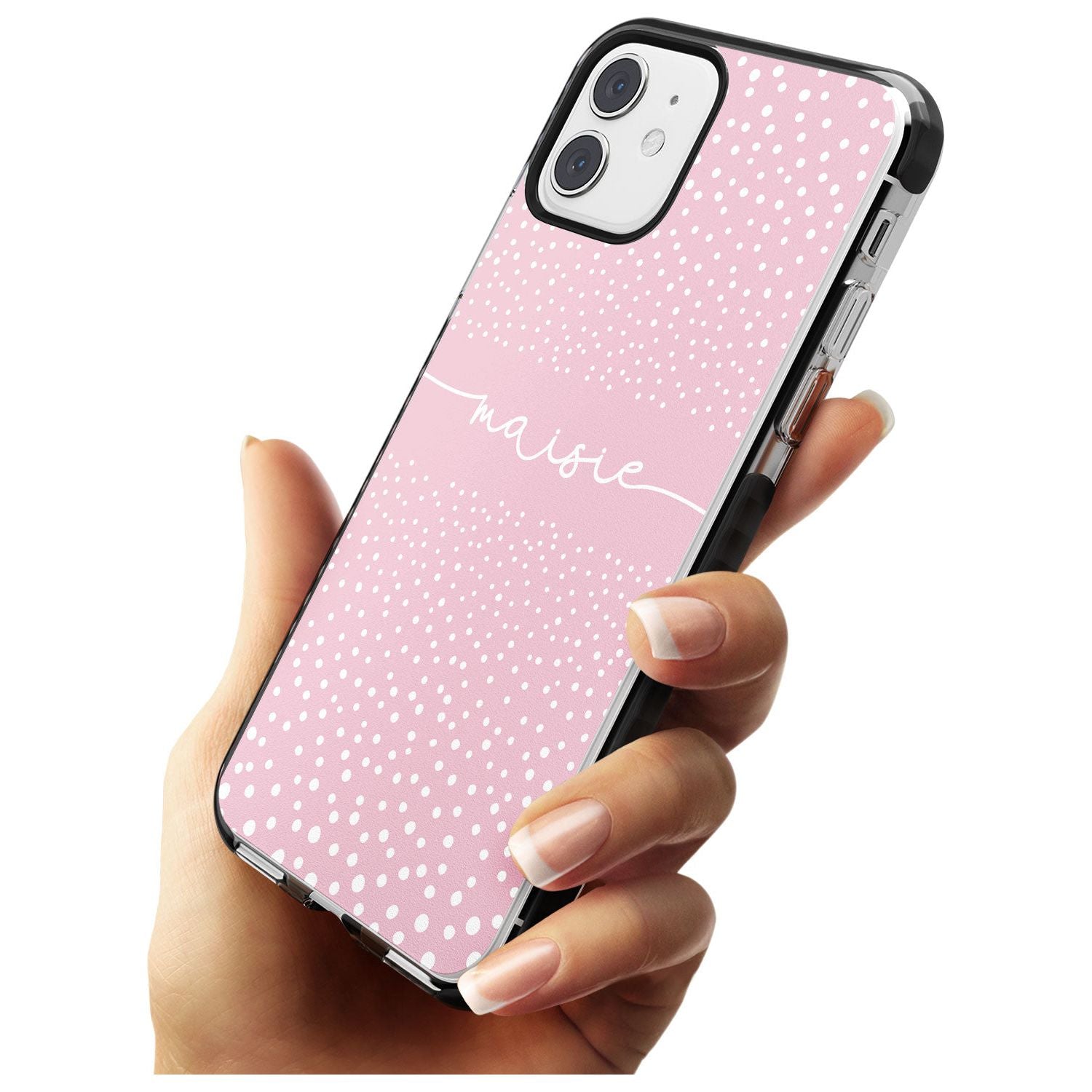Custom Pink Dots iPhone Case Custom Phone Case - Case Warehouse