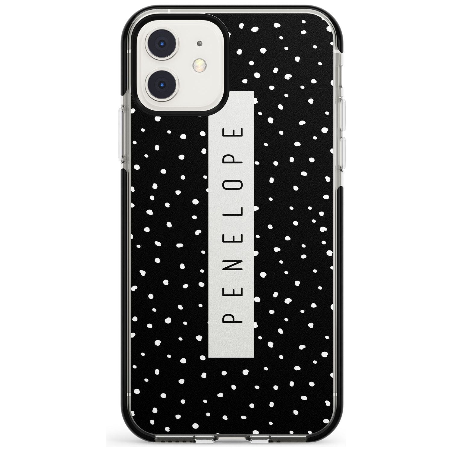 Custom Black Dots iPhone Case Black Impact Custom Phone Case - Case Warehouse
