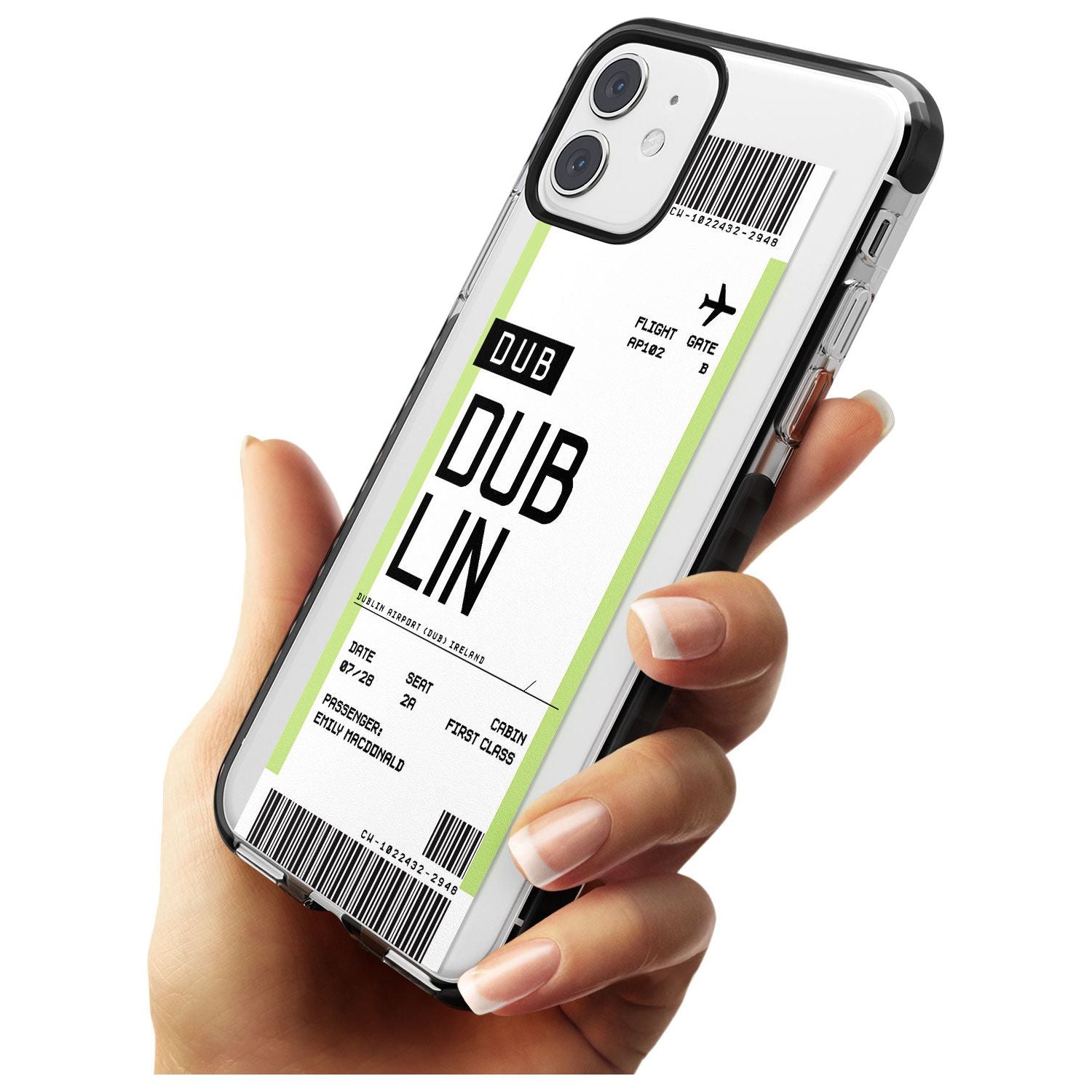 Dublin Boarding Pass iPhone Case Custom Phone Case - Case Warehouse