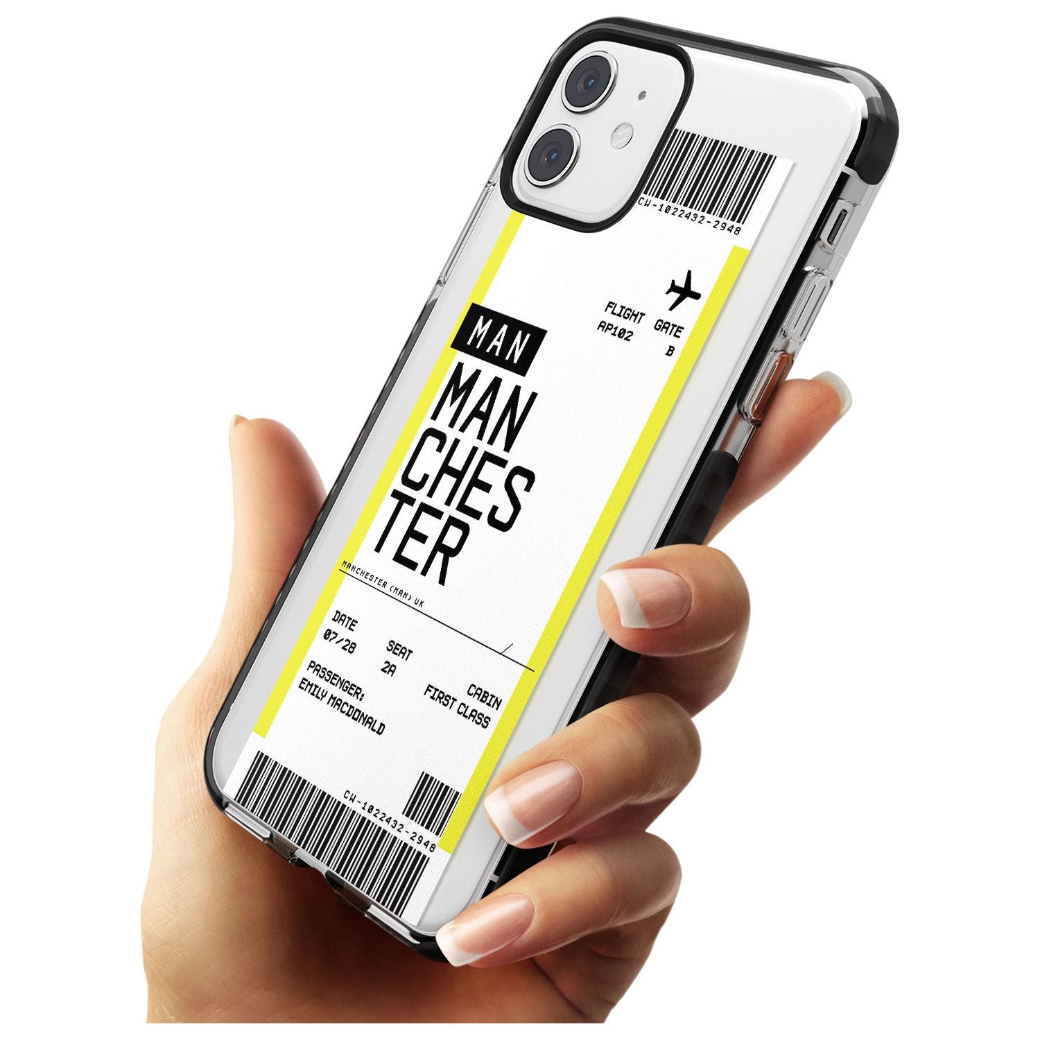Manchester Boarding Pass Custom Phone Case - Case Warehouse