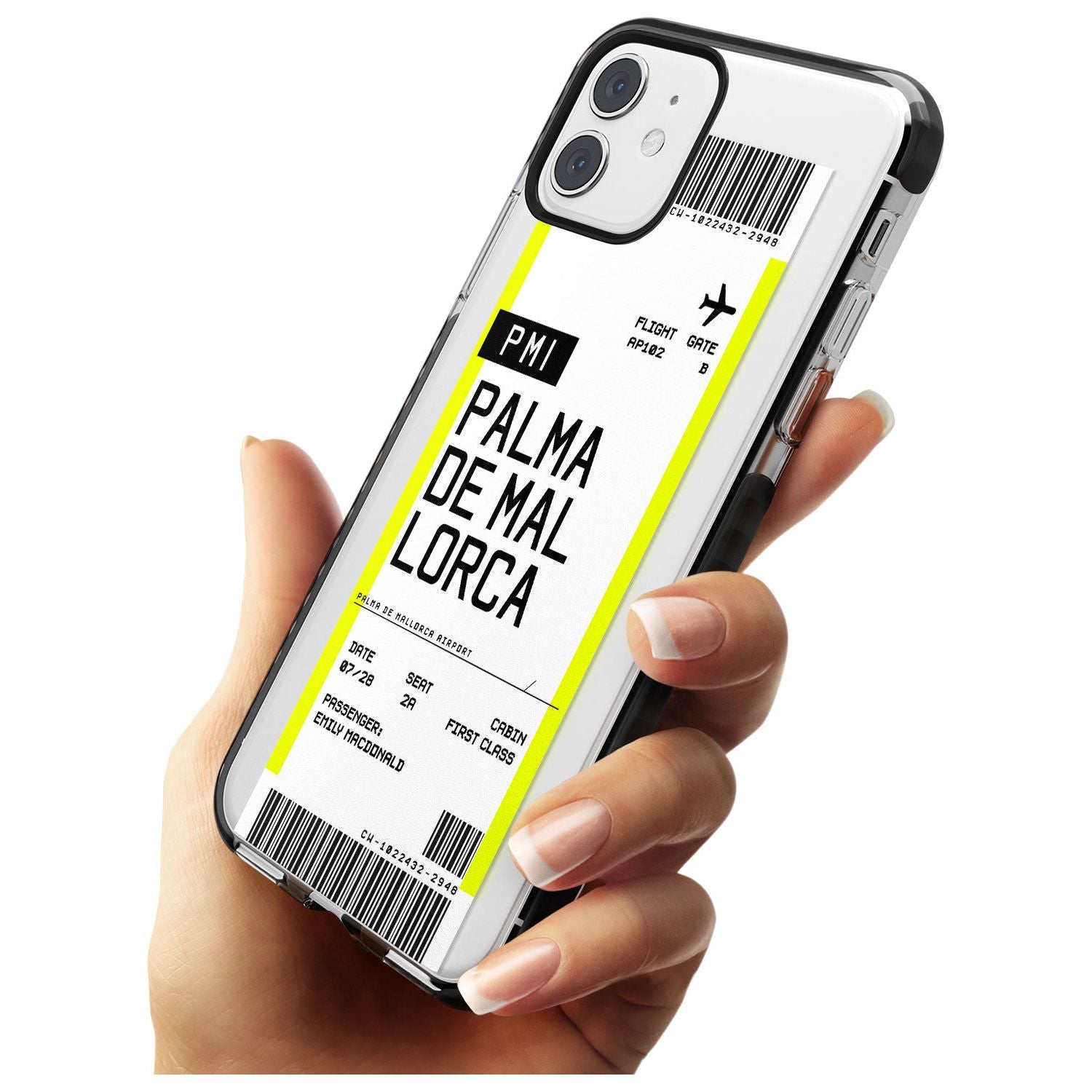 Palma De Mallorca Boarding Pass iPhone Case Custom Phone Case - Case Warehouse
