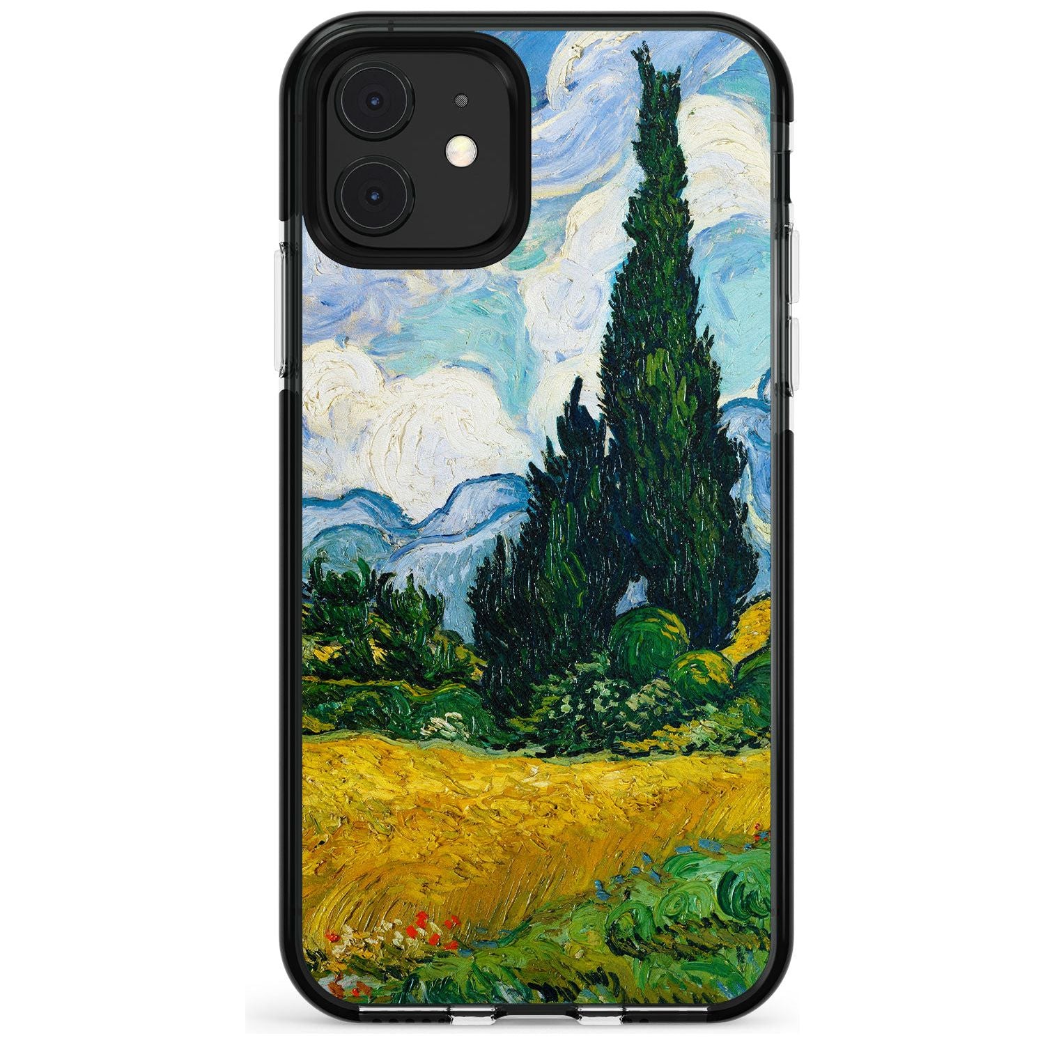 Wheat Field with Cypresses by Vincent Van Gogh Pink Fade Impact Phone Case for iPhone 11 Pro Max