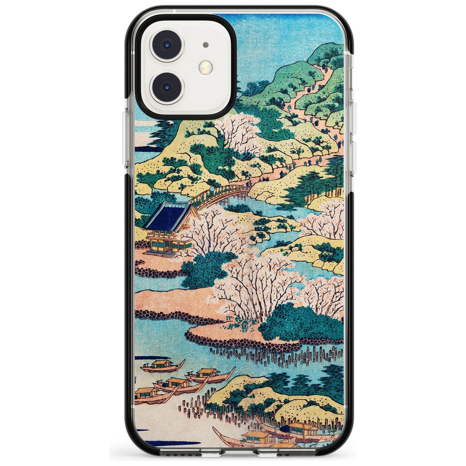 Coastal Community by Katsushika Hokusai Pink Fade Impact Phone Case for iPhone 11 Pro Max