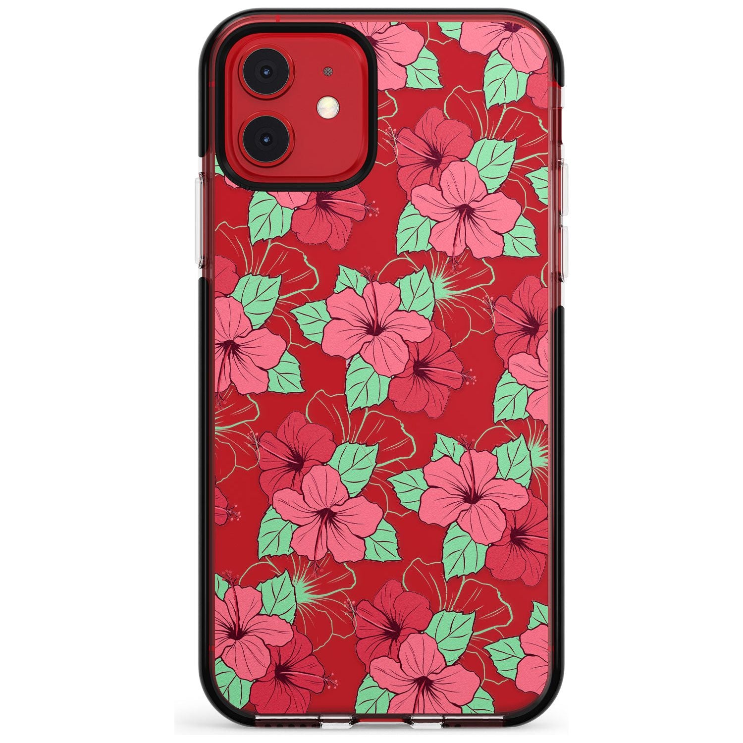 Pink Peony Black Impact Phone Case for iPhone 11 Pro Max