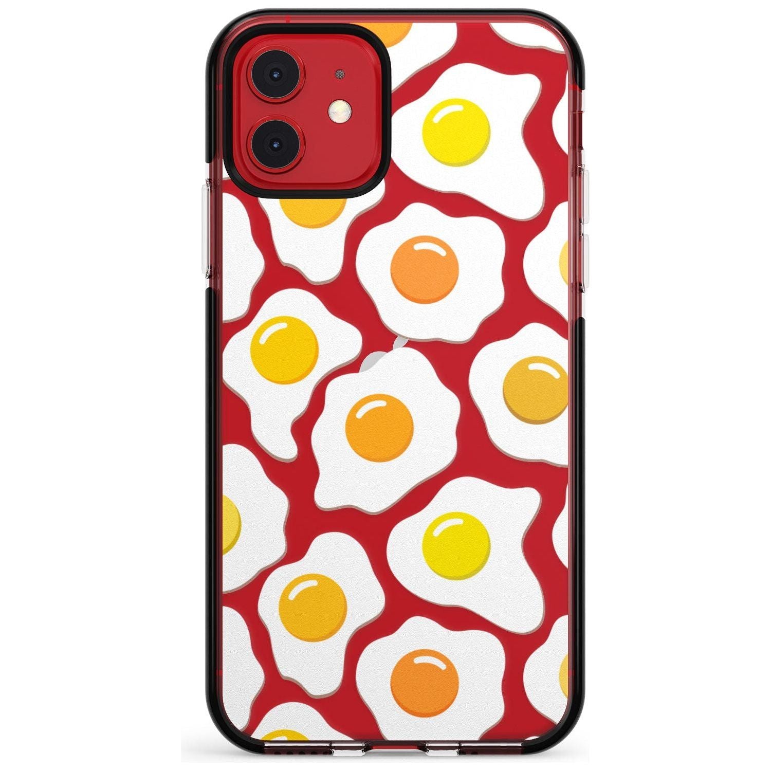 Fried Egg Pattern Black Impact Phone Case for iPhone 11 Pro Max
