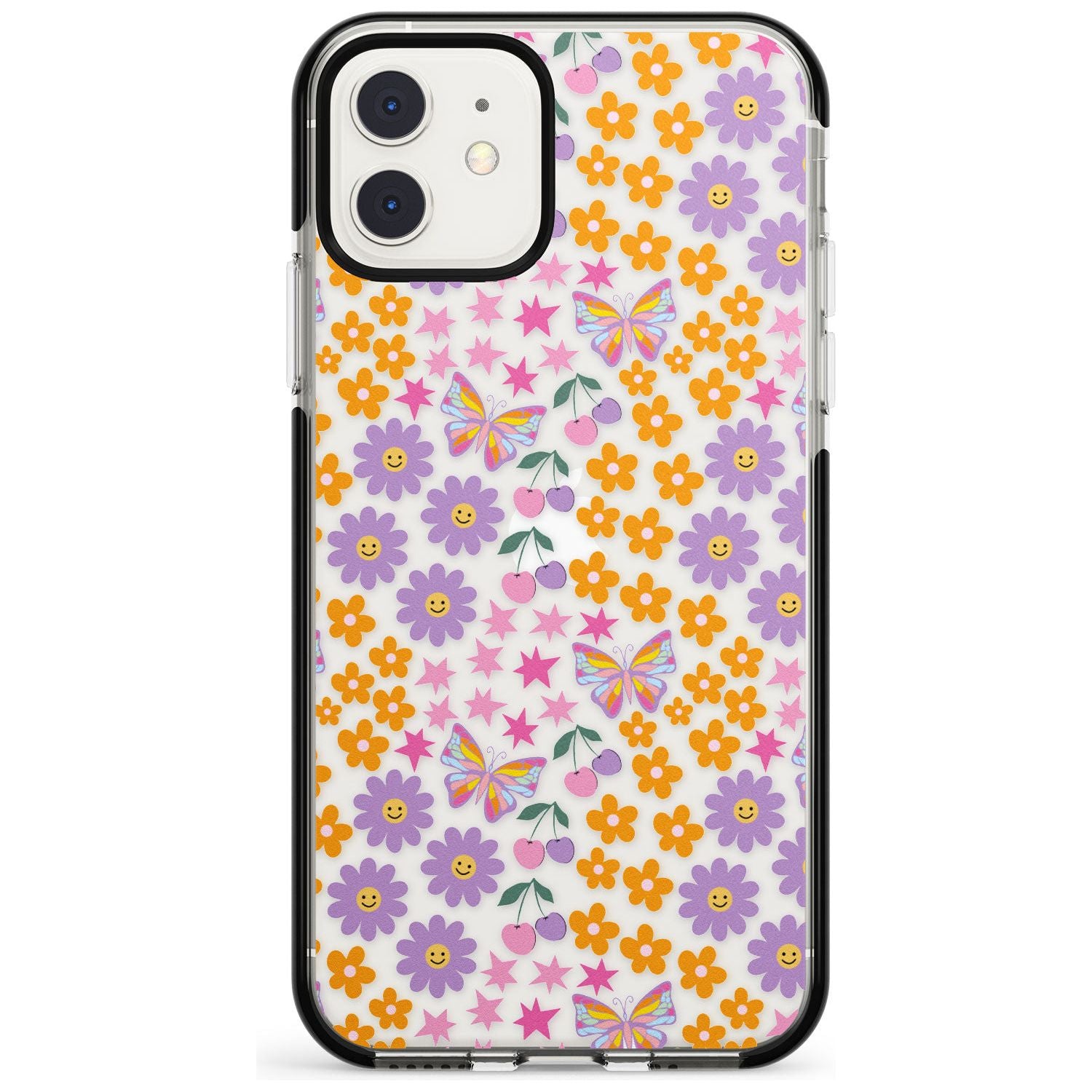 Botanical Bombardment Black Impact Phone Case for iPhone 11 Pro Max