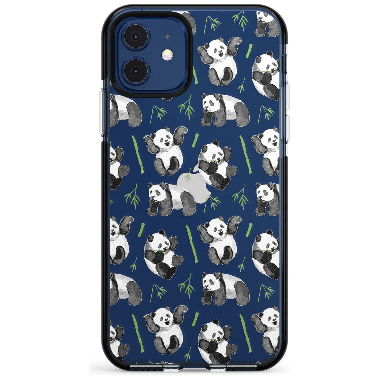 Watercolour Panda Pattern Pink Fade Impact Phone Case for iPhone 11 Pro Max