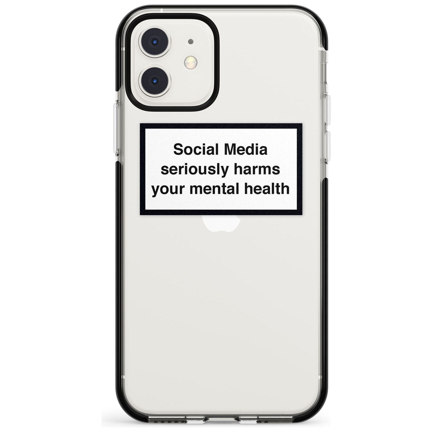 Social Media Quote iPhone Case Black Impact Phone Case - Case Warehouse
