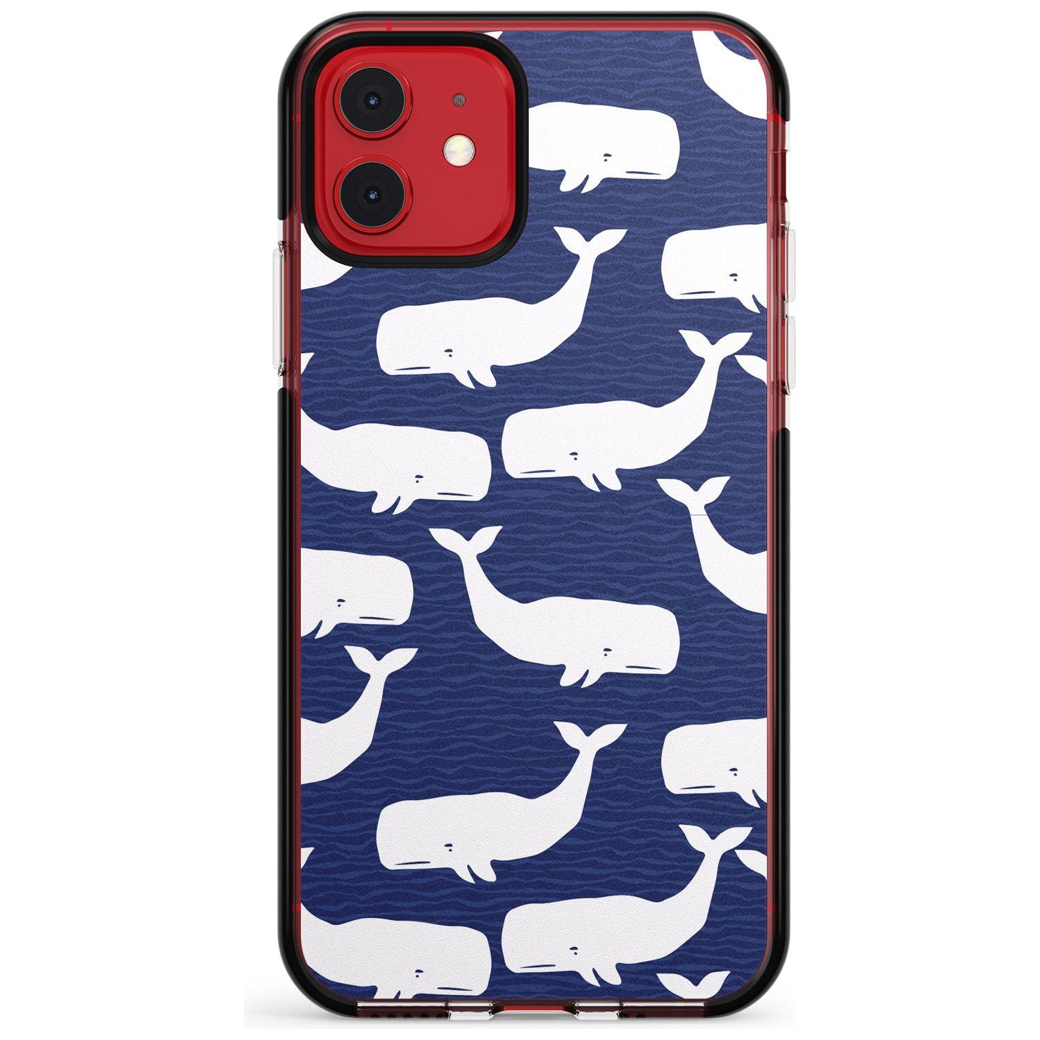 Cute Whales Pink Fade Impact Phone Case for iPhone 11 Pro Max