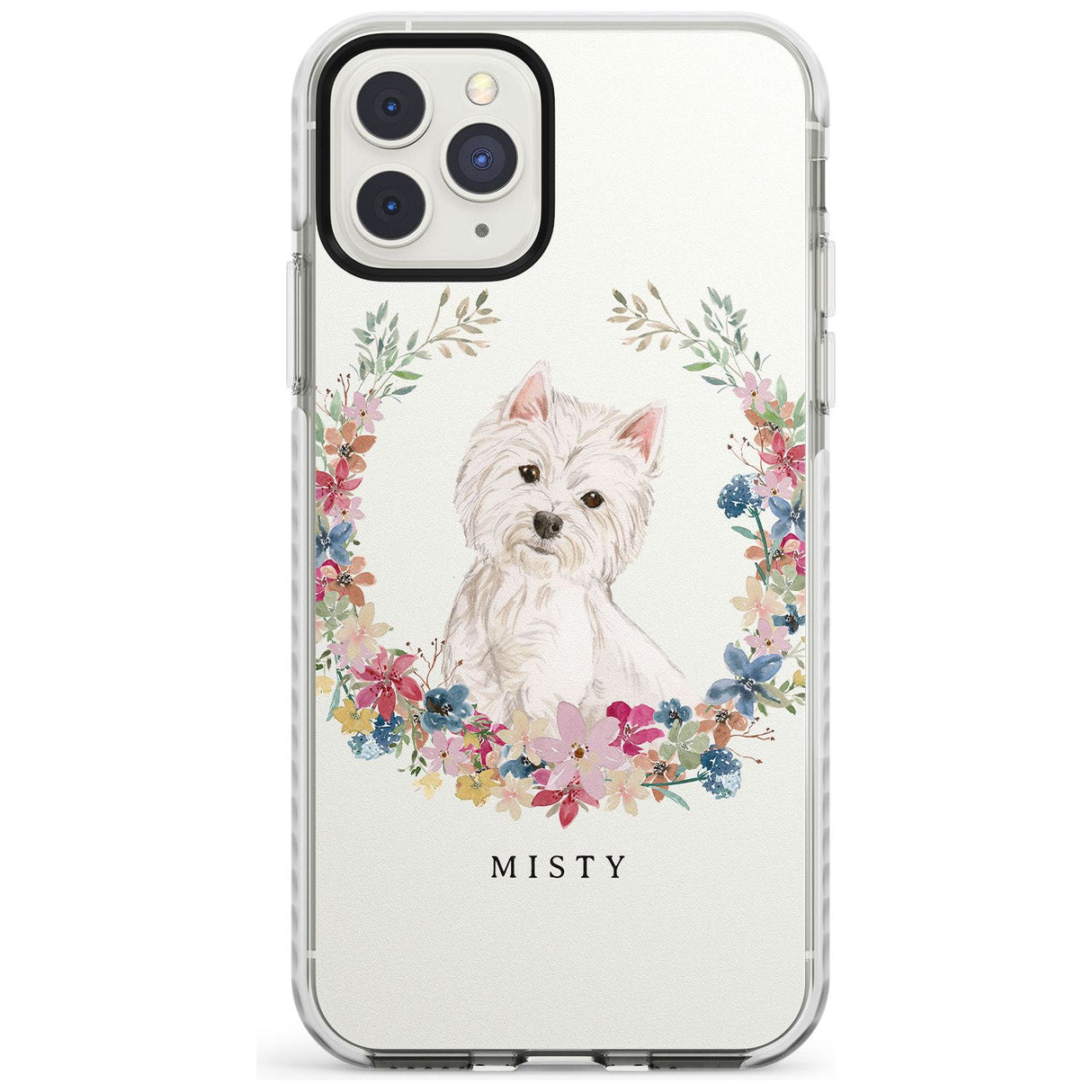 Westie Watercolour Dog Portrait Impact Phone Case for iPhone 11 Pro Max