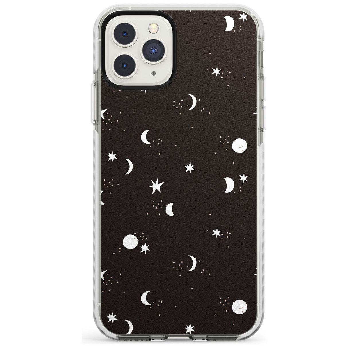 Funky Moons & Stars Phone Case iPhone 11 Pro Max / Impact Case,iPhone 11 Pro / Impact Case,iPhone 12 Pro / Impact Case,iPhone 12 Pro Max / Impact Case Blanc Space