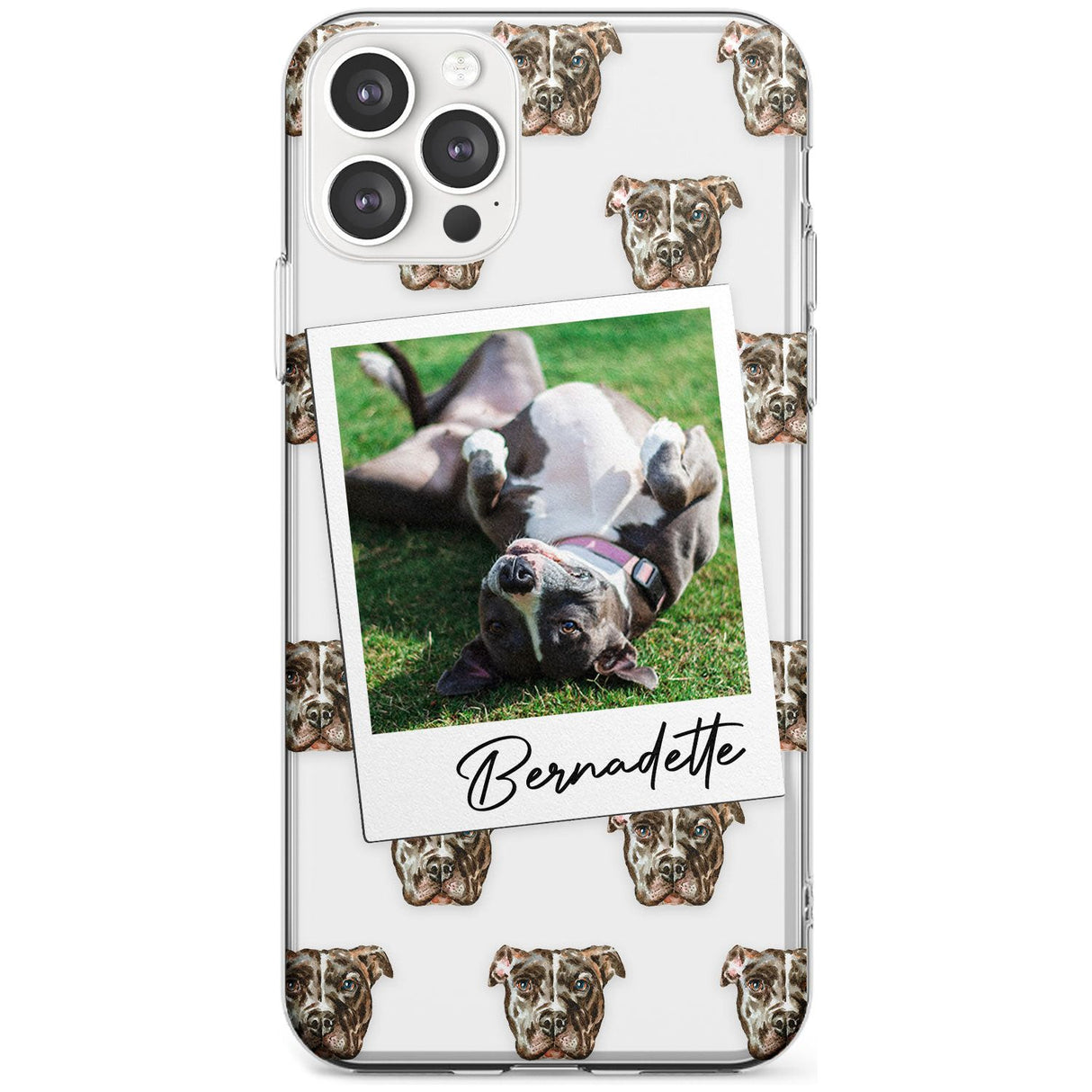 Staffordshire Bull Terrier - Custom Dog Photo Black Impact Phone Case for iPhone 11 Pro Max