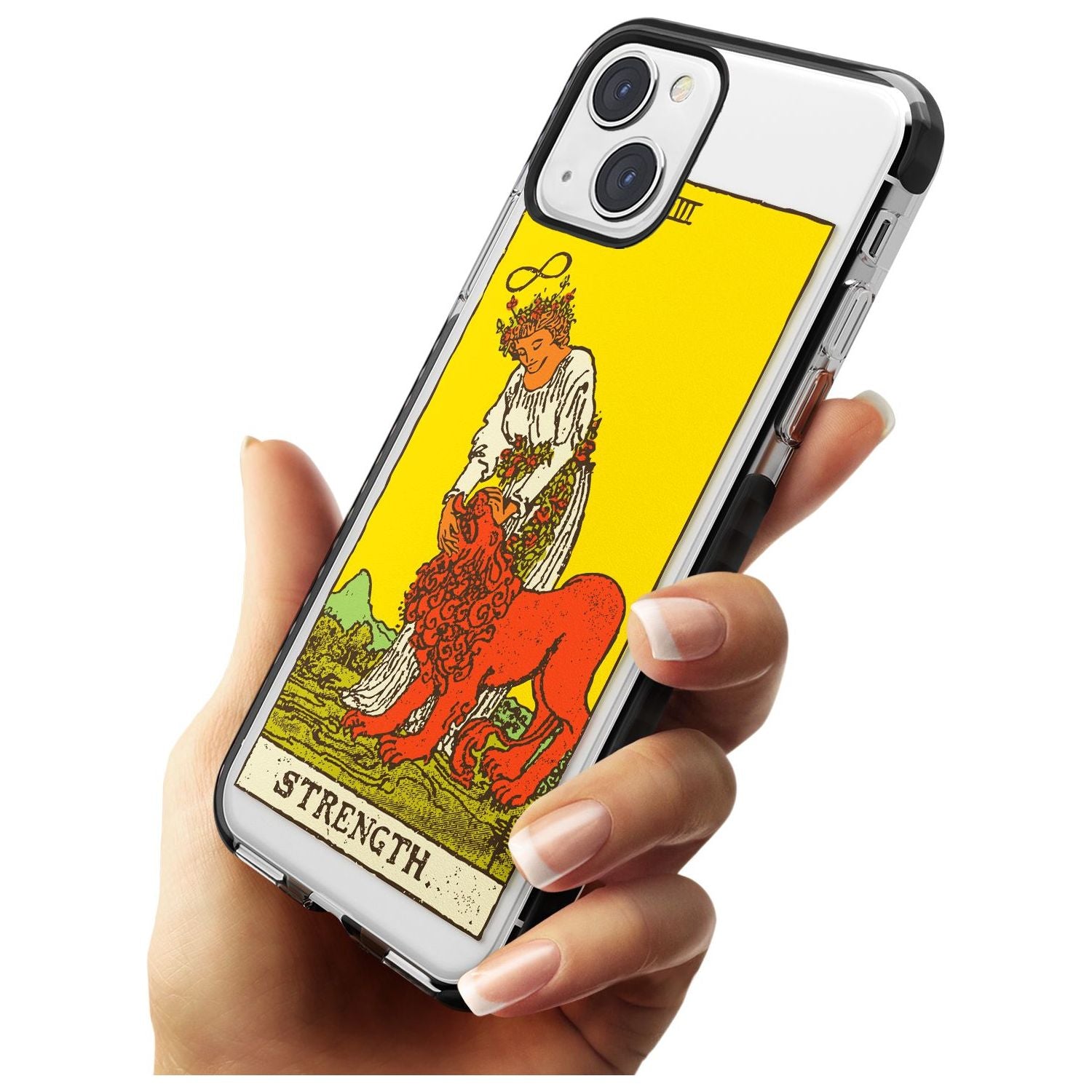 Personalised Strength Tarot Card - Colour Custom Phone Case iPhone 15 Pro Max / Black Impact Case,iPhone 15 Plus / Black Impact Case,iPhone 15 Pro / Black Impact Case,iPhone 15 / Black Impact Case,iPhone 15 Pro Max / Impact Case,iPhone 15 Plus / Impact Case,iPhone 15 Pro / Impact Case,iPhone 15 / Impact Case,iPhone 15 Pro Max / Magsafe Black Impact Case,iPhone 15 Plus / Magsafe Black Impact Case,iPhone 15 Pro / Magsafe Black Impact Case,iPhone 15 / Magsafe Black Impact Case,iPhone 14 Pro Max / Black Impact