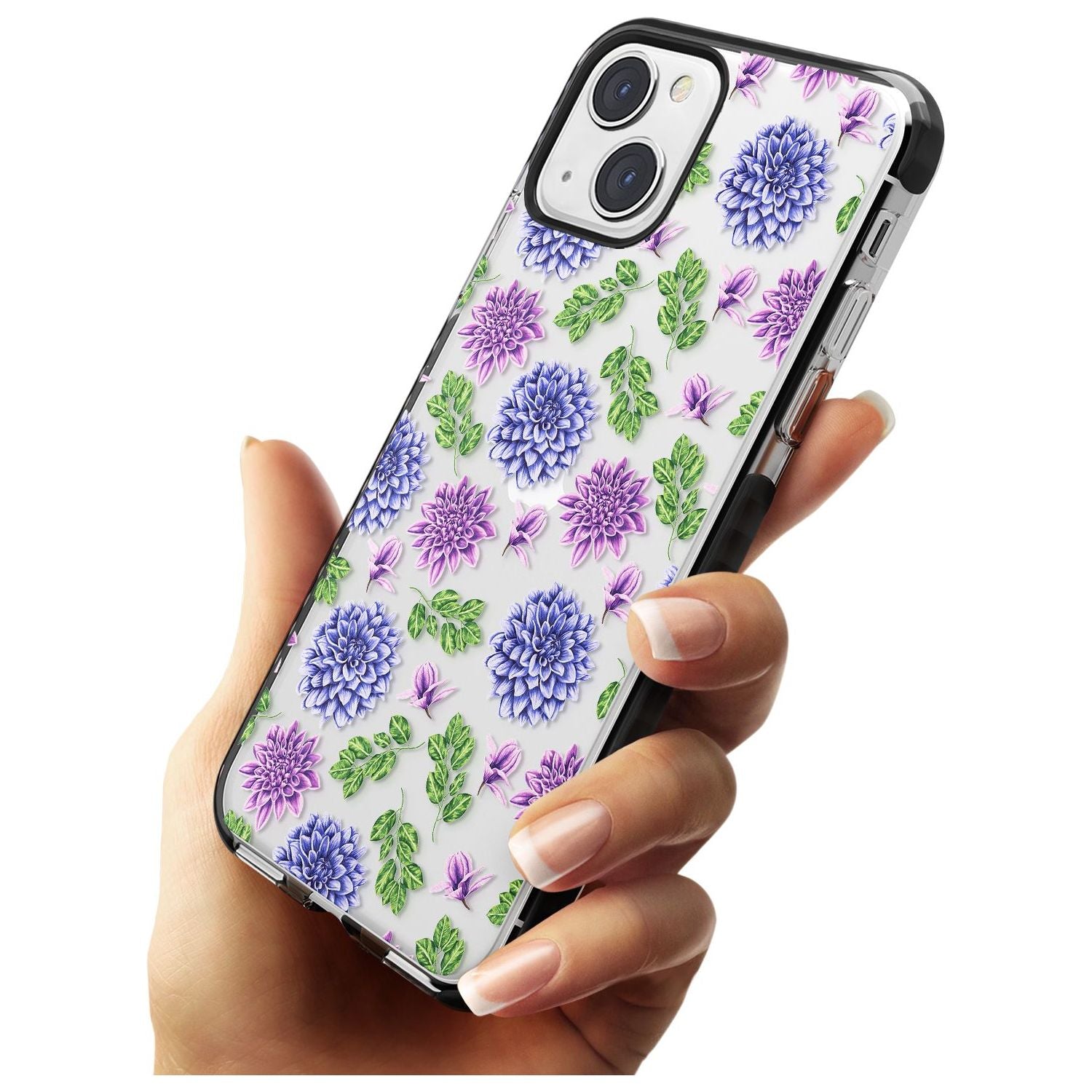 Purple Dahlias Floral