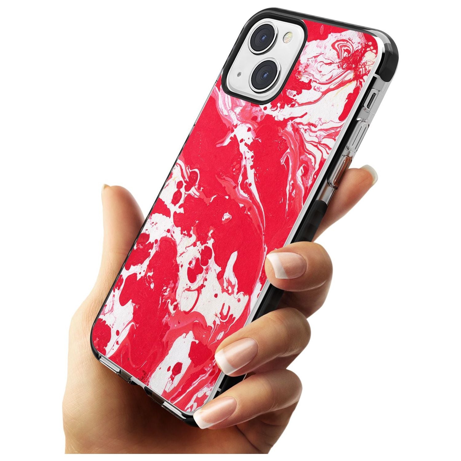 Red & White Marbled