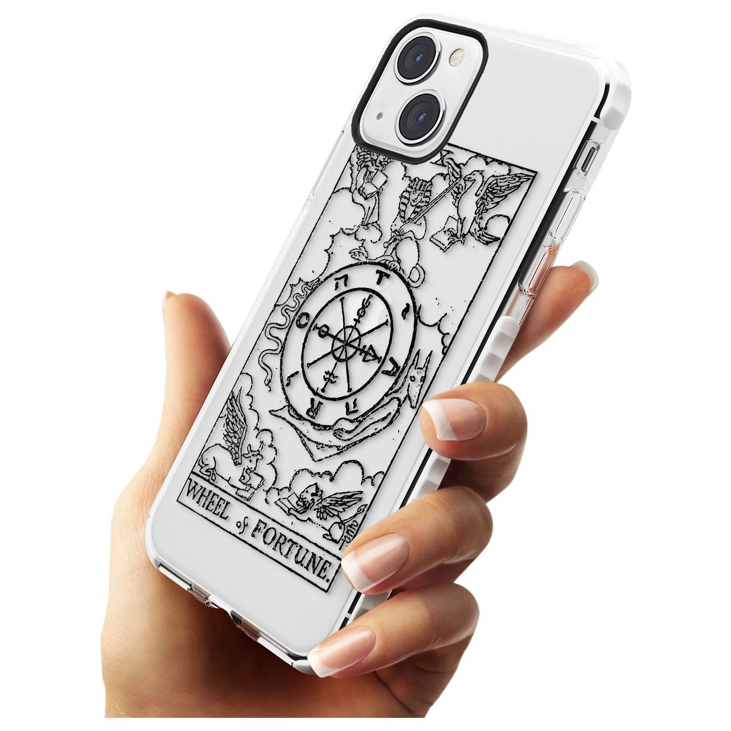 Personalised Wheel of Fortune Tarot Card - Transparent Custom Phone Case iPhone 15 Pro Max / Black Impact Case,iPhone 15 Plus / Black Impact Case,iPhone 15 Pro / Black Impact Case,iPhone 15 / Black Impact Case,iPhone 15 Pro Max / Impact Case,iPhone 15 Plus / Impact Case,iPhone 15 Pro / Impact Case,iPhone 15 / Impact Case,iPhone 15 Pro Max / Magsafe Black Impact Case,iPhone 15 Plus / Magsafe Black Impact Case,iPhone 15 Pro / Magsafe Black Impact Case,iPhone 15 / Magsafe Black Impact Case,iPhone 14 Pro Max /