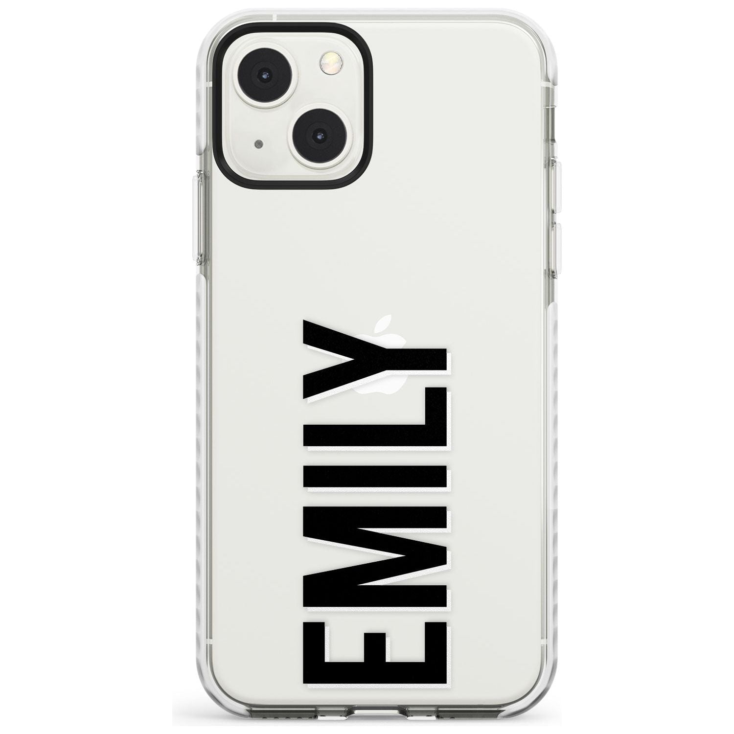 Personalised Clear Text 3A Custom Phone Case iPhone 13 Mini / Impact Case Blanc Space