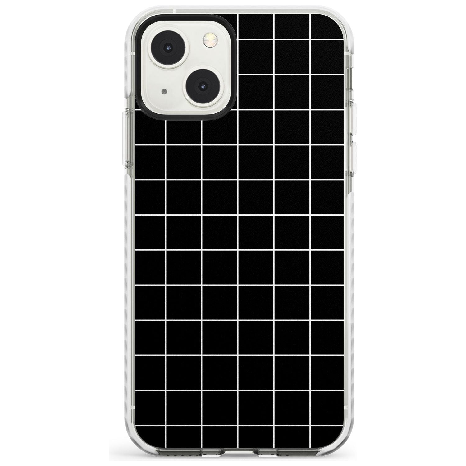 Minimalist Grid Pattern Black