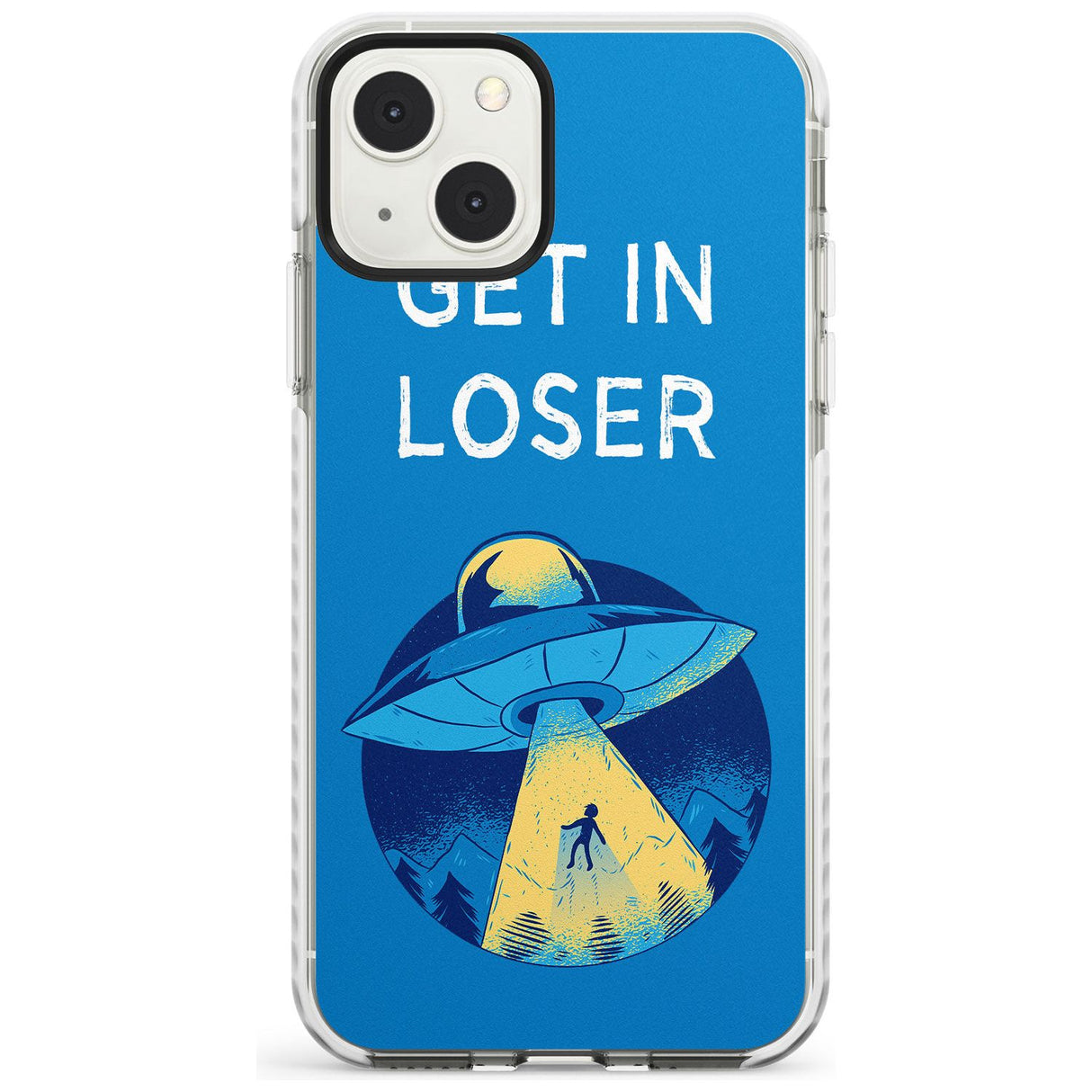 Get in Loser UFO Phone Case iPhone 13 Mini / Impact Case Blanc Space
