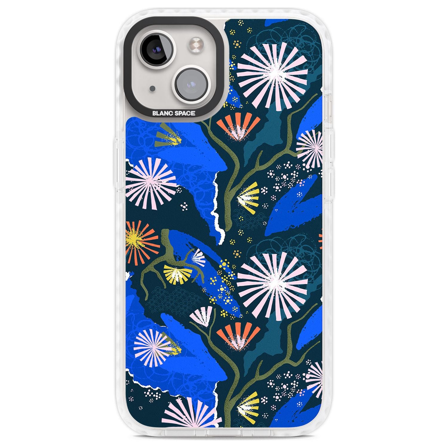 Dark Botanicals Abstract Pattern Phone Case iPhone 13 / Impact Case,iPhone 14 / Impact Case,iPhone 15 Plus / Impact Case,iPhone 15 / Impact Case Blanc Space