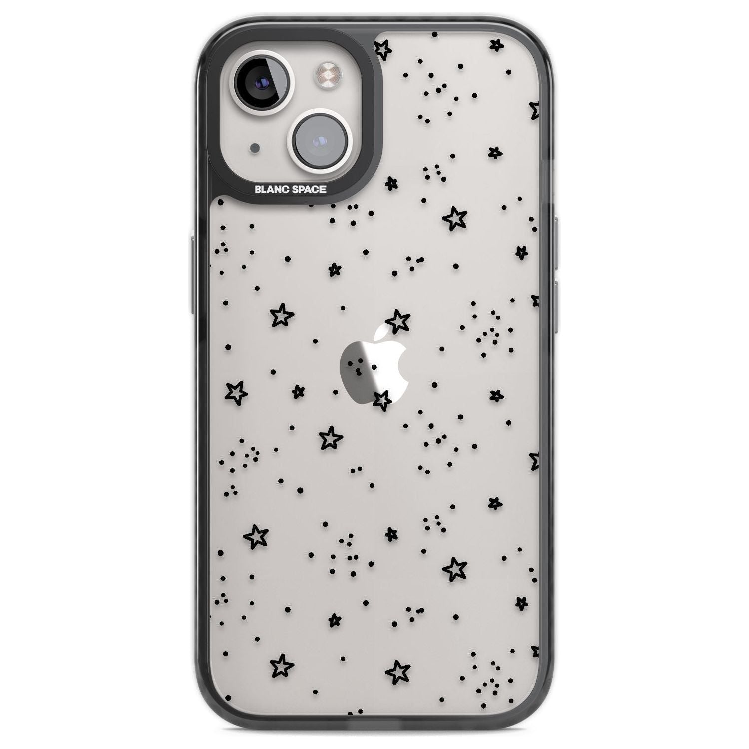 Mixed Stars Phone Case iPhone 12 / Black Impact Case,iPhone 13 / Black Impact Case,iPhone 12 Pro / Black Impact Case,iPhone 14 / Black Impact Case,iPhone 15 Plus / Black Impact Case,iPhone 15 / Black Impact Case Blanc Space