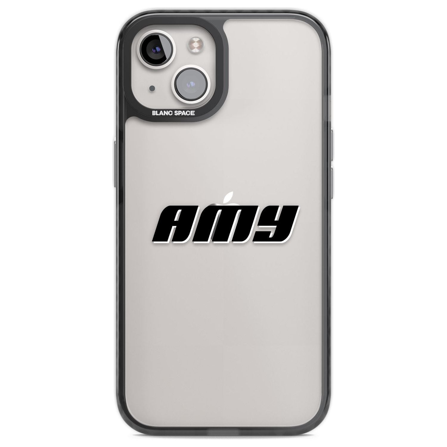 Personalised Clear Text 1C Custom Phone Case iPhone 12 / Black Impact Case,iPhone 13 / Black Impact Case,iPhone 12 Pro / Black Impact Case,iPhone 14 / Black Impact Case,iPhone 15 Plus / Black Impact Case,iPhone 15 / Black Impact Case Blanc Space