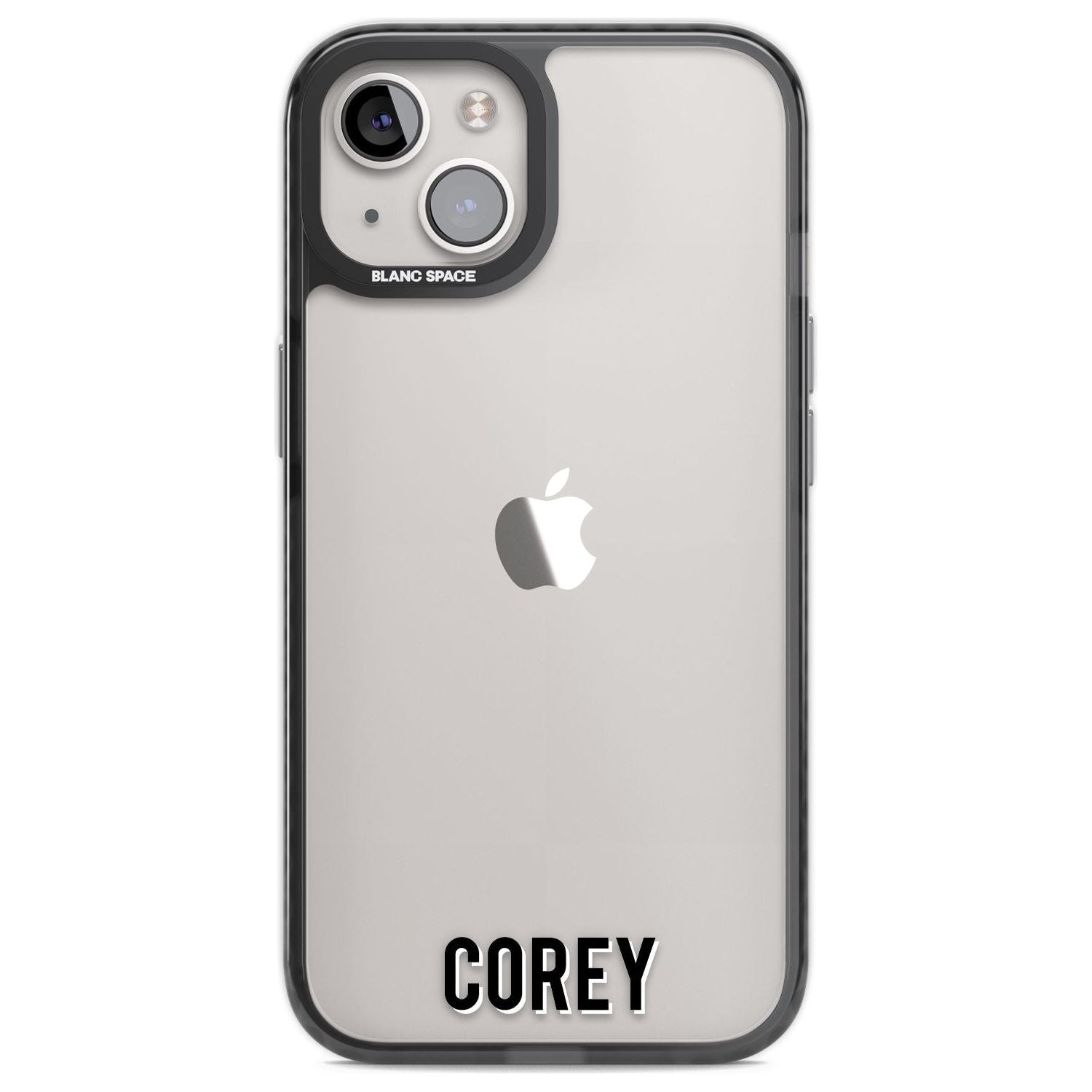 Personalised Clear Text 2A Custom Phone Case iPhone 12 / Black Impact Case,iPhone 13 / Black Impact Case,iPhone 12 Pro / Black Impact Case,iPhone 14 / Black Impact Case,iPhone 15 Plus / Black Impact Case,iPhone 15 / Black Impact Case Blanc Space