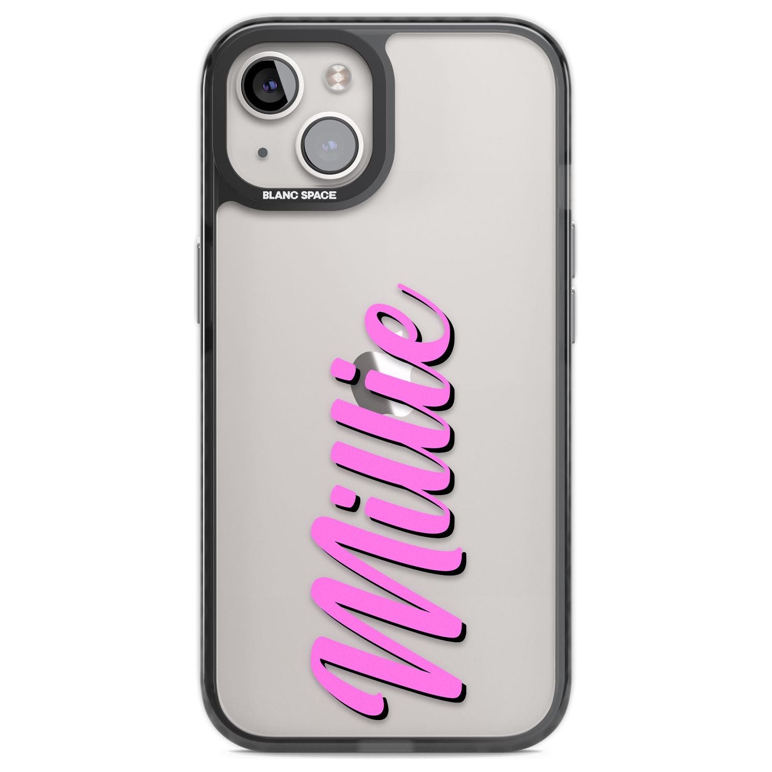 Personalised Clear Text 3C Custom Phone Case iPhone 12 / Black Impact Case,iPhone 13 / Black Impact Case,iPhone 12 Pro / Black Impact Case,iPhone 14 / Black Impact Case,iPhone 15 Plus / Black Impact Case,iPhone 15 / Black Impact Case Blanc Space