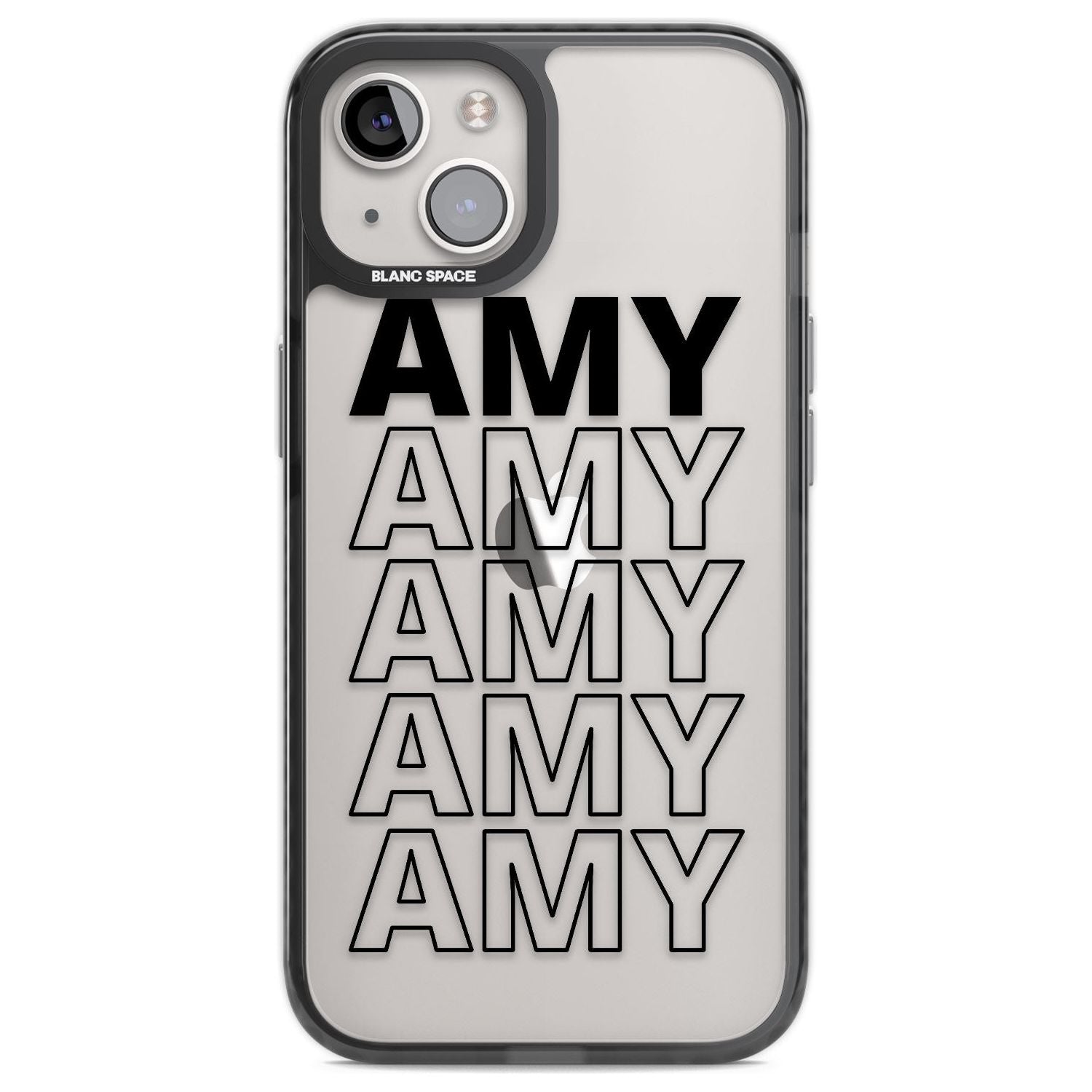 Personalised Clear Text 5A Custom Phone Case iPhone 12 / Black Impact Case,iPhone 13 / Black Impact Case,iPhone 12 Pro / Black Impact Case,iPhone 14 / Black Impact Case,iPhone 15 Plus / Black Impact Case,iPhone 15 / Black Impact Case Blanc Space