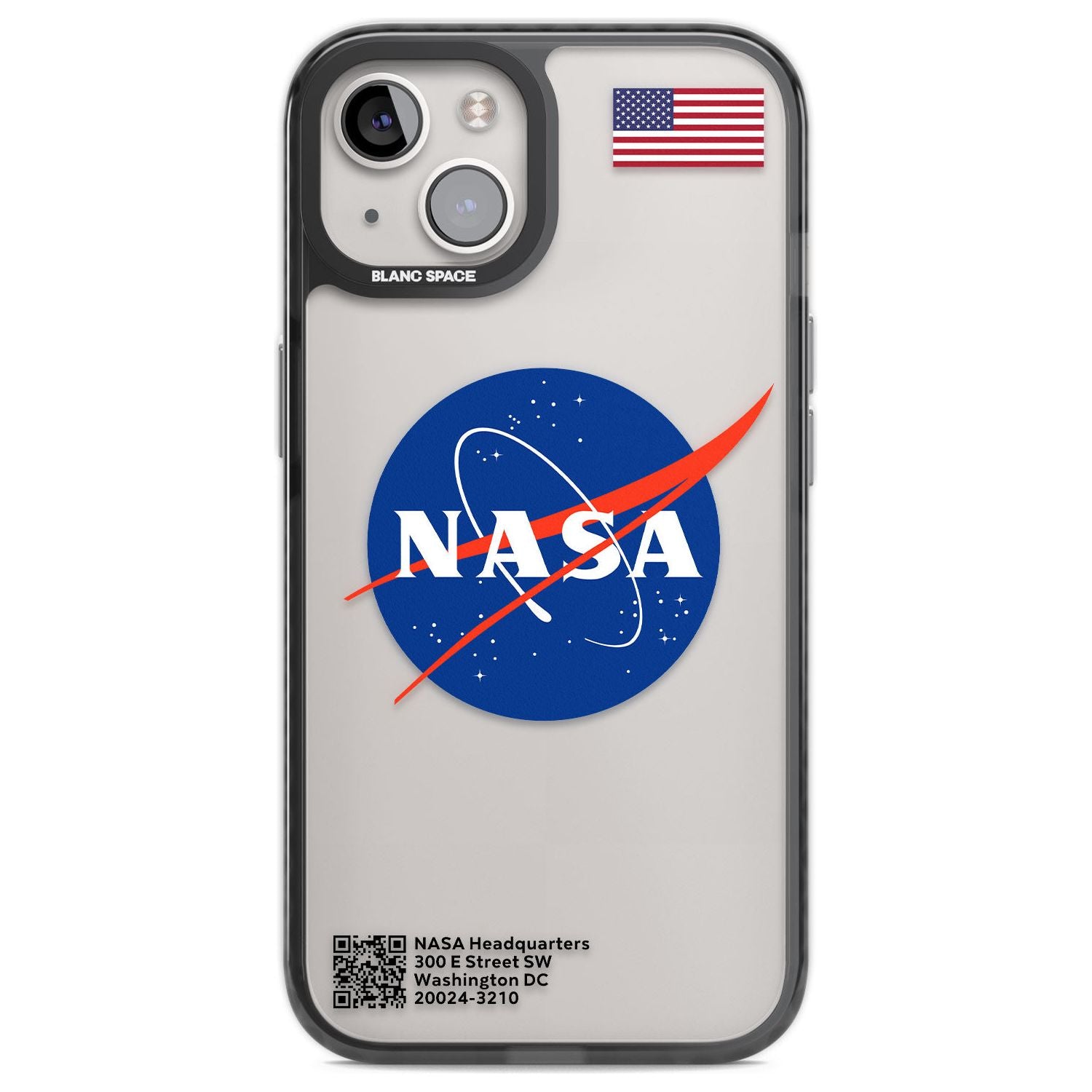 NASA Meatball Phone Case iPhone 13 / Black Impact Case,iPhone 12 Pro / Black Impact Case,iPhone 12 / Black Impact Case,iPhone 14 / Black Impact Case,iPhone 15 Plus / Black Impact Case,iPhone 15 / Black Impact Case Blanc Space